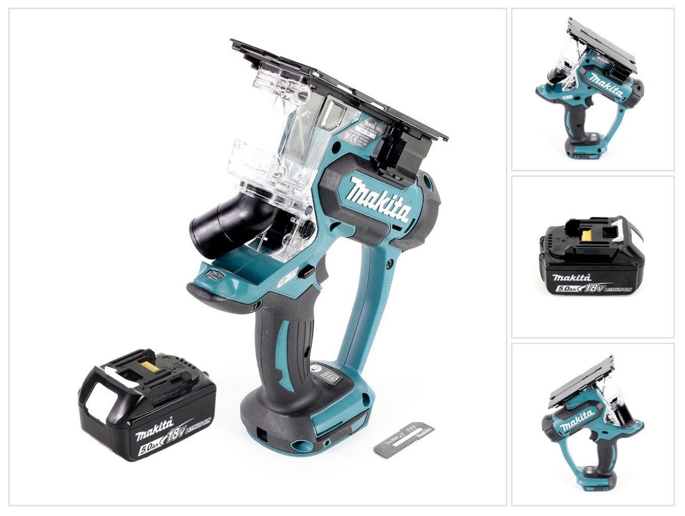 Makita Akku-Trockenbausäge Makita DSD 180 T1 Akku Gipskartonsäge 18 V + 1x Akku 5,0 Ah - ohne Lad