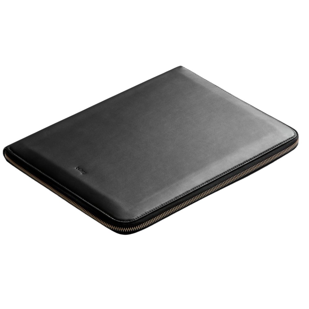 Bellroy Brieftasche Work Kabel, Premium-Leder, Tablets, A4-Notizbücher, Black Folio A4, zertifiziertes für Karten Ökologisch