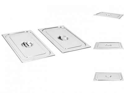 vidaXL Speisenwärmer Deckel für GN 11 Behälter 2 Stk Edelstahl Deckel für Warmhaltebehälter