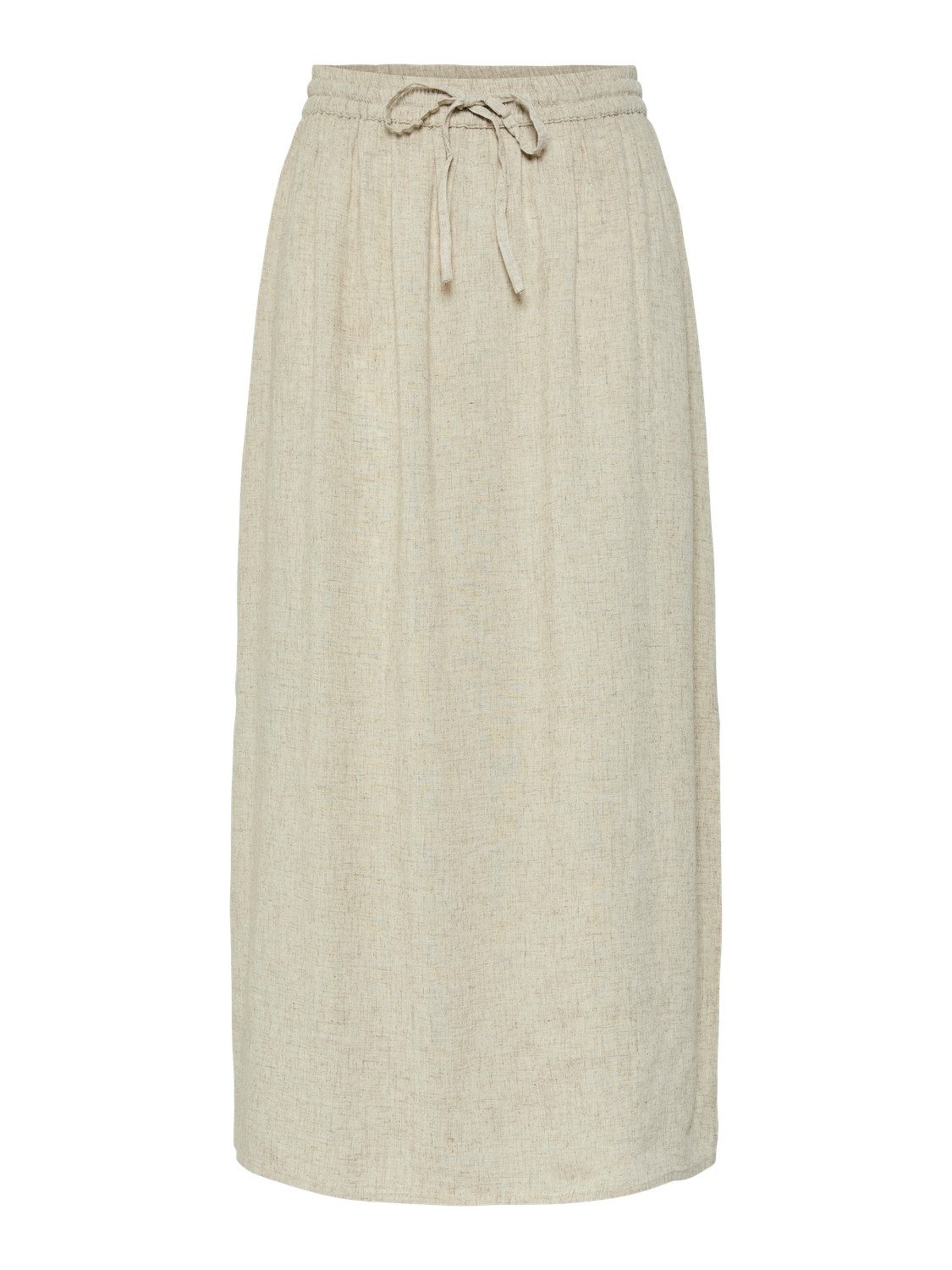 pieces Sommerrock PCPIA MW ANKLE SKIRT WVN NOOS mit Leinen günstig online kaufen