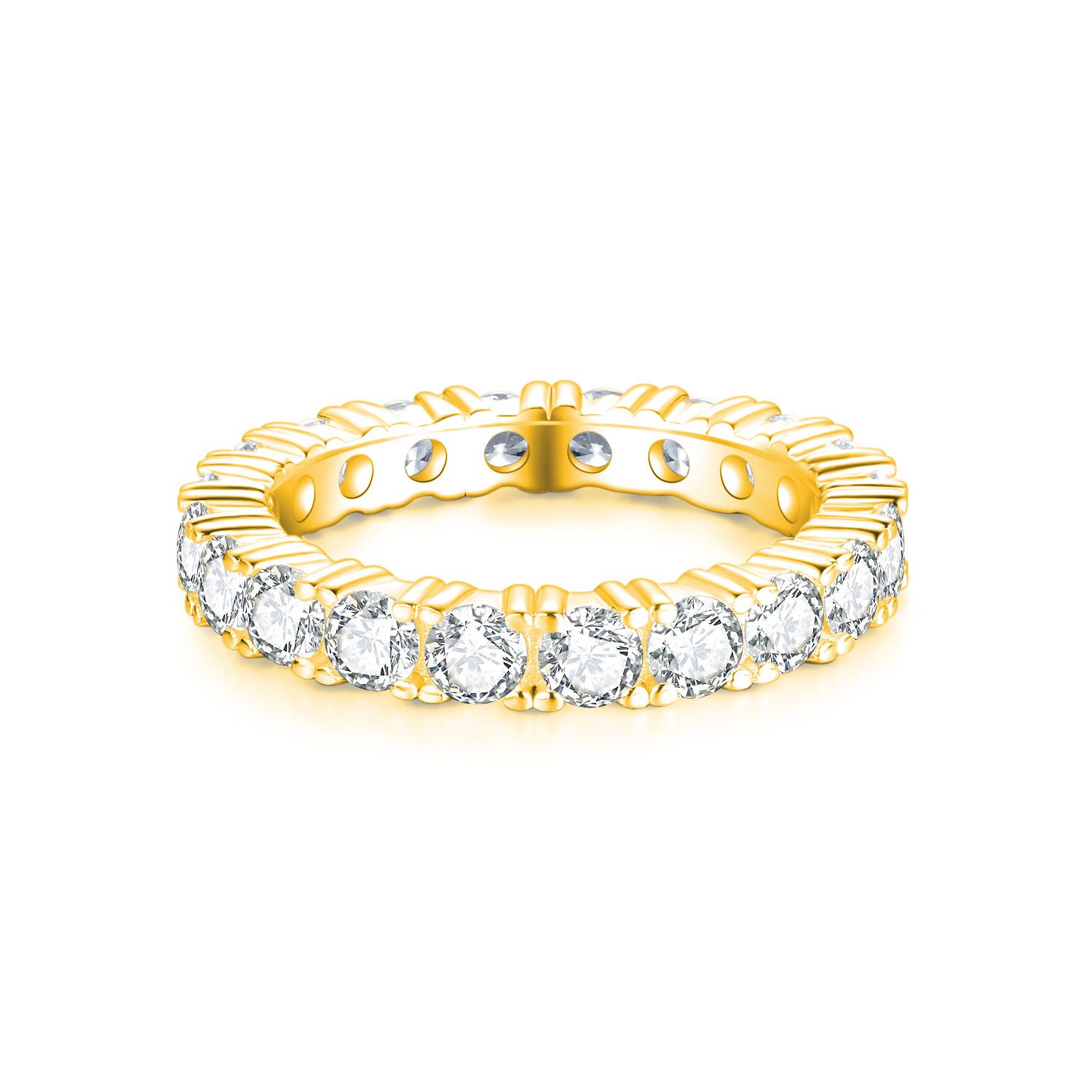 Lisandra Scott Silberring Majestätischer Breitband Eternity Deluxe Ring aus 925 Sterlingsilber, Glanz, der bleibt – Hochglanzpoliert, langlebig & perfekt verarbeitet