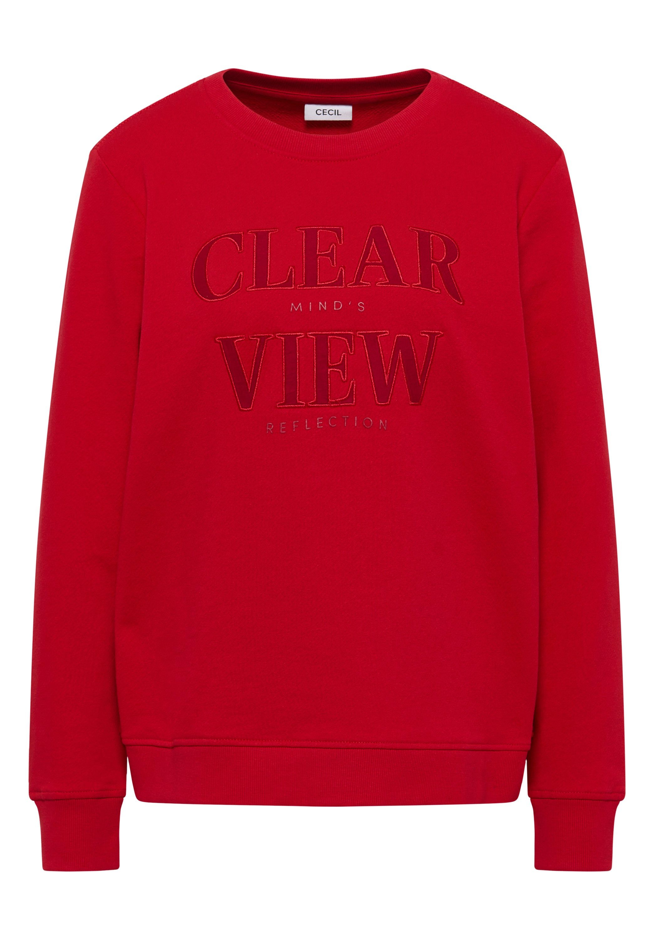 CECIL Sweatshirt Sweatshirt mit Wording (1-tlg) günstig online kaufen