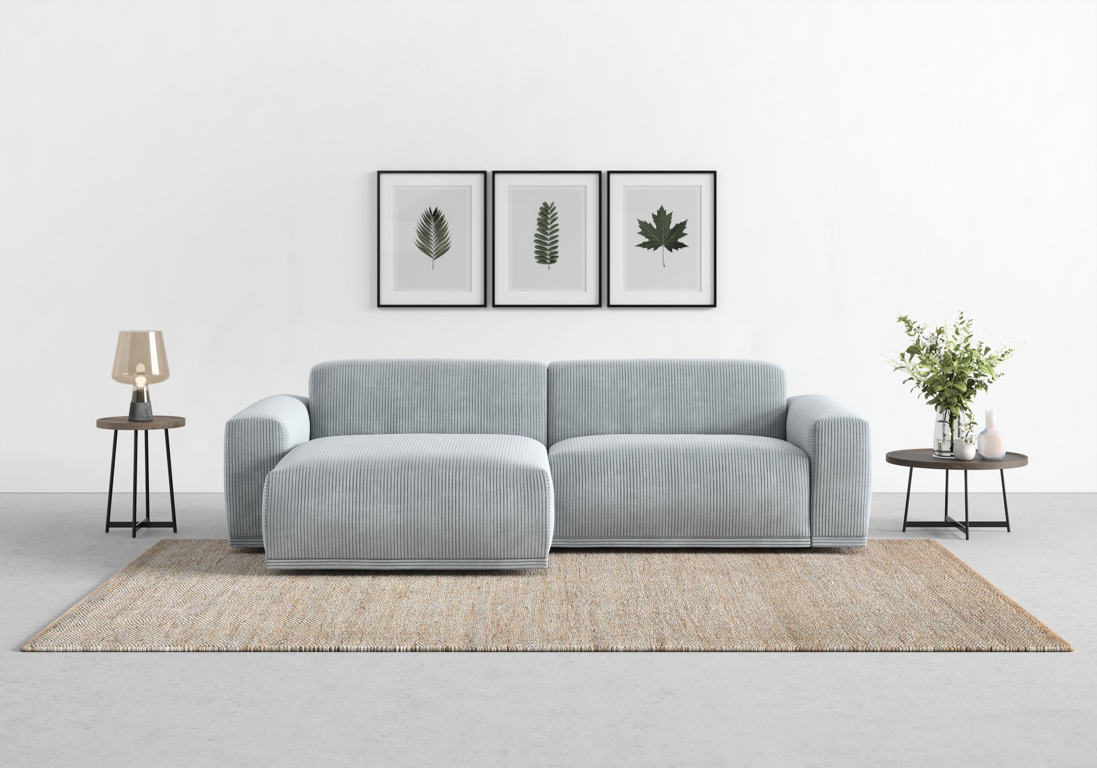 TRENDMANUFAKTUR Ecksofa "Braga, mit hochwertigem Kaltschaum, L-Form, in Cor günstig online kaufen