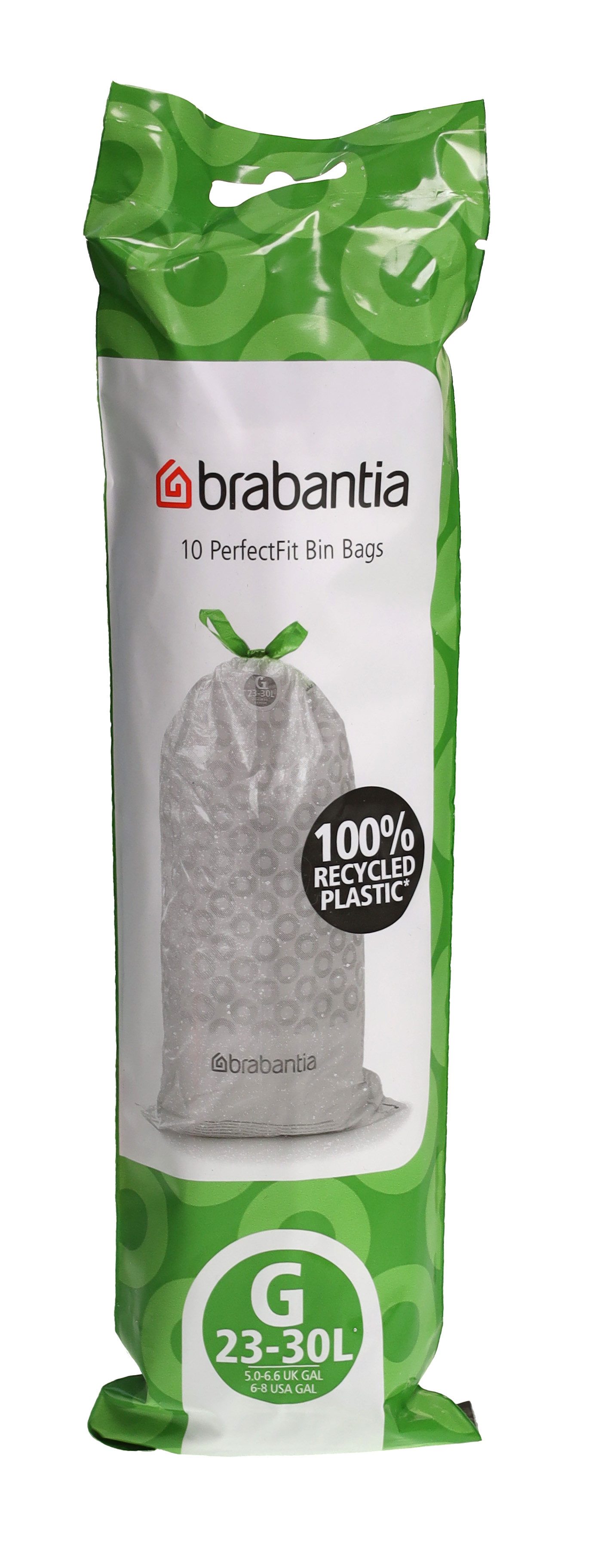 Brabantia Müllbeutel Brabantia 138386 PerfectFit Müllbeutel Codierung G (23-30 Liter) 10