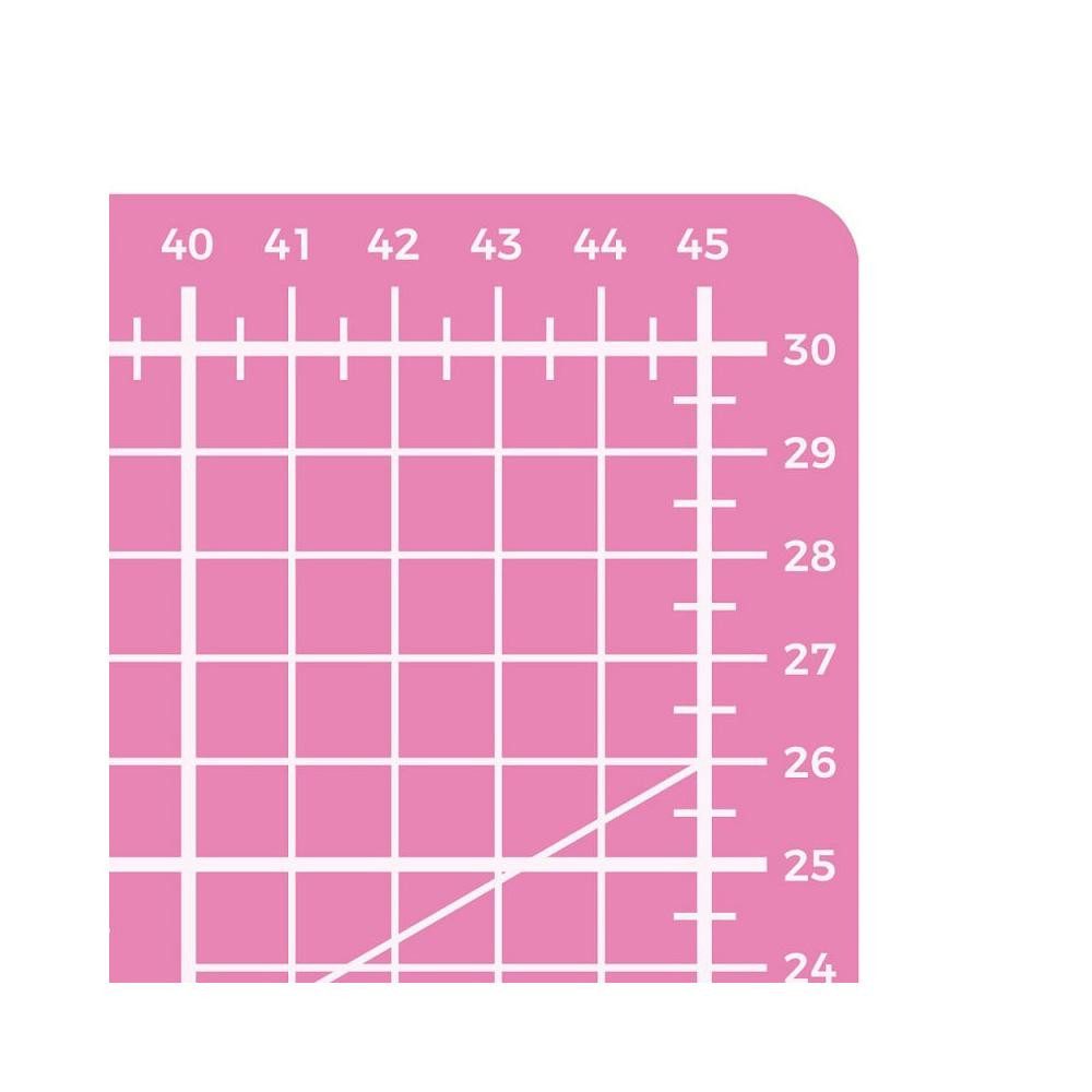 Semplix Schneideunterlage - Schneidematte pink-lila (18 x 12 inch) – Bild 4 von 5