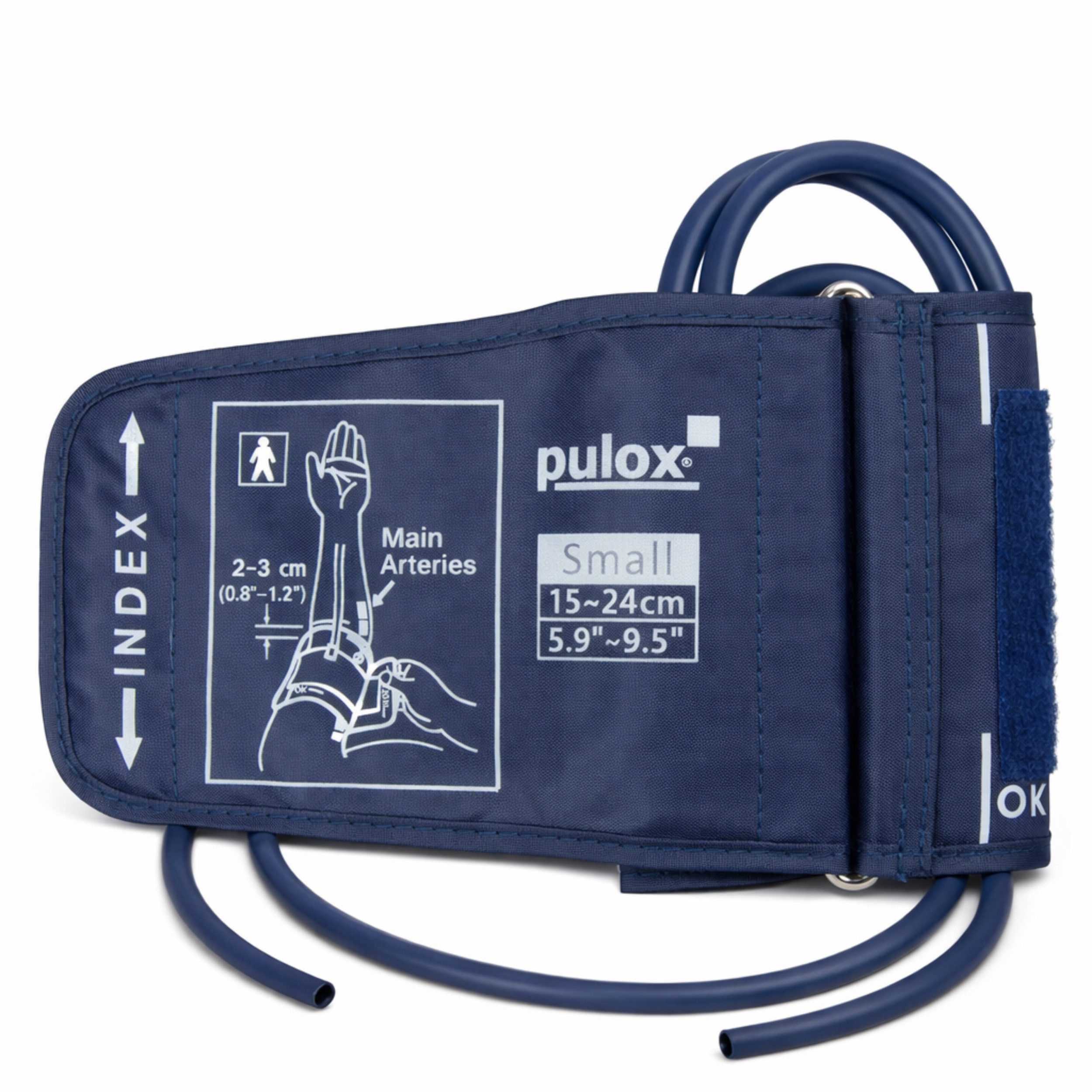 pulox Blutdruckmessgerät Blutdruckmanschette 15-24 cm – Universal Doppelschlauch