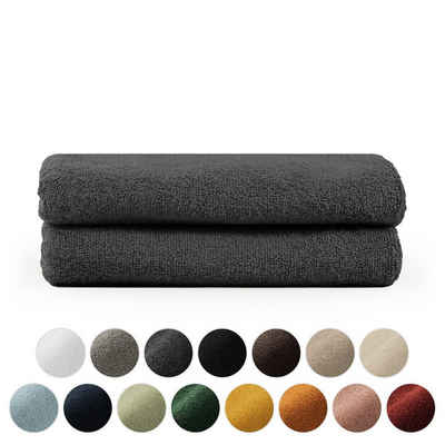 Blumtal Handtücher Premium 2er Set Handtücher 50x100cm mit Aufhängschlaufen, Frottee (2-St), Frottier Handtücher Set - weich und saugstark, 100% Baumwolle