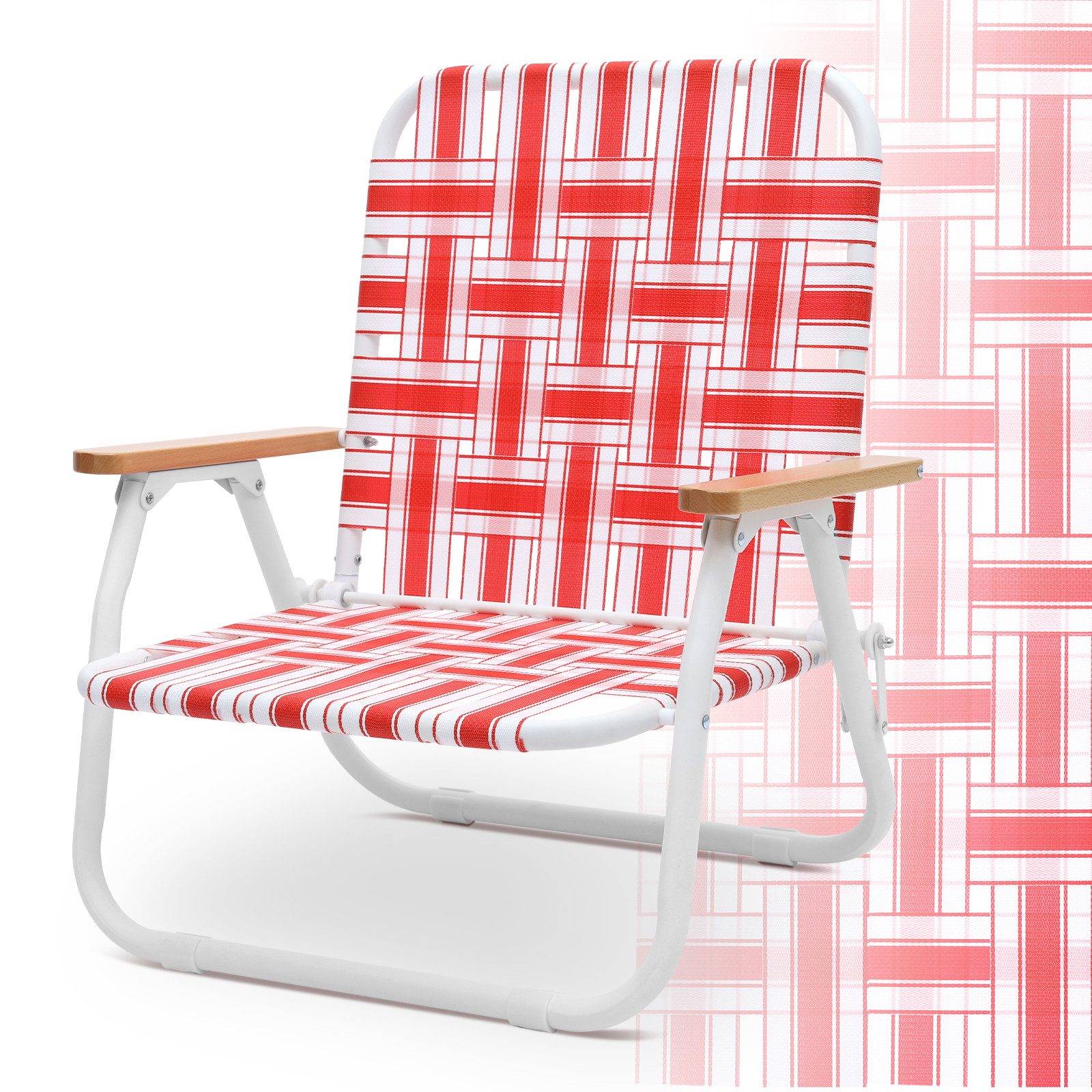 Sekey Campingstuhl Campingstuhl Faltbar Strandstuhl Klappstuhl mit Buchenho günstig online kaufen