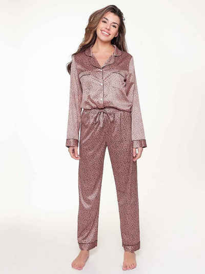 LingaDore Pyjama »Satin-Pyjama, durchgeknöpft« (2 tlg)