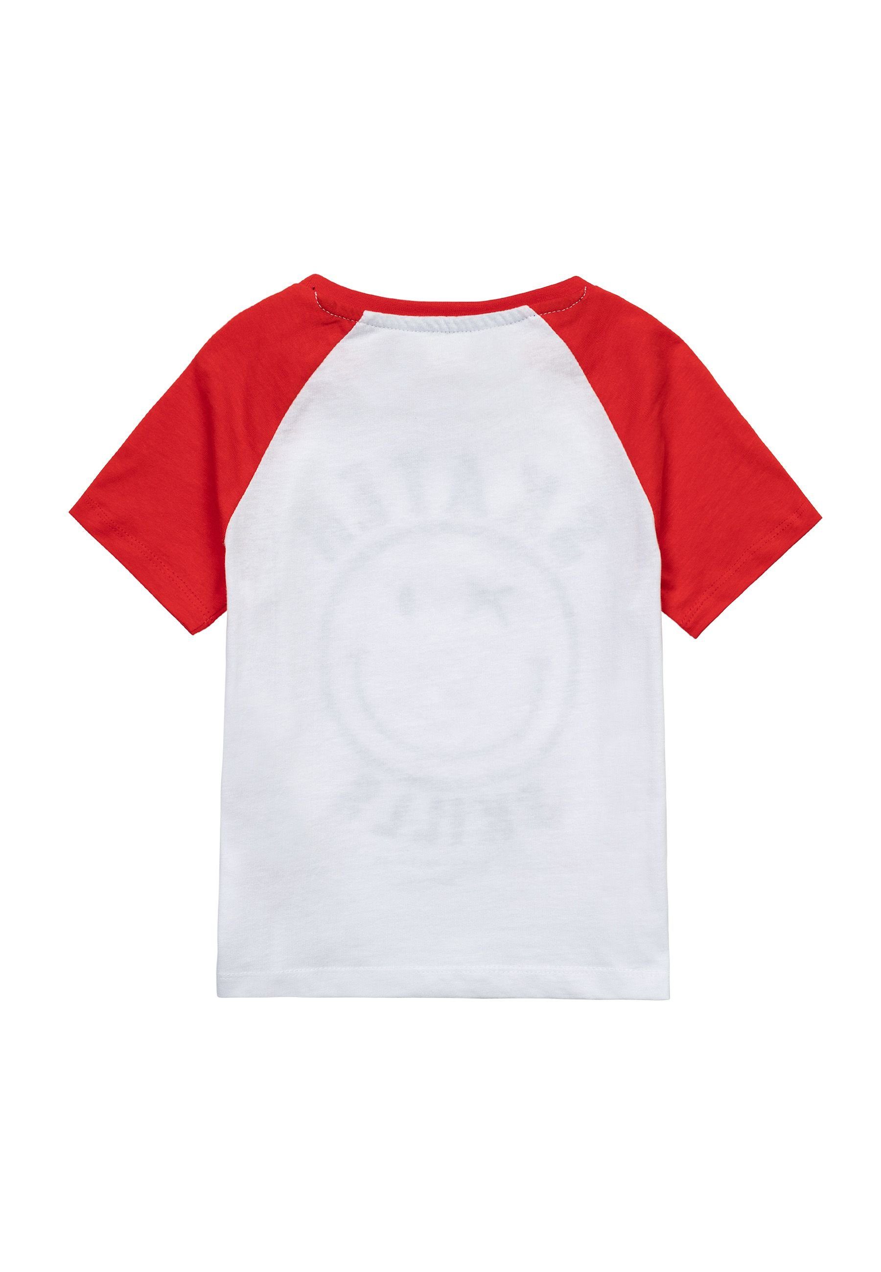 MINOTI T-Shirt Sommer T-Shirt Ärmeln Weiß bunten (3y-14y) mit