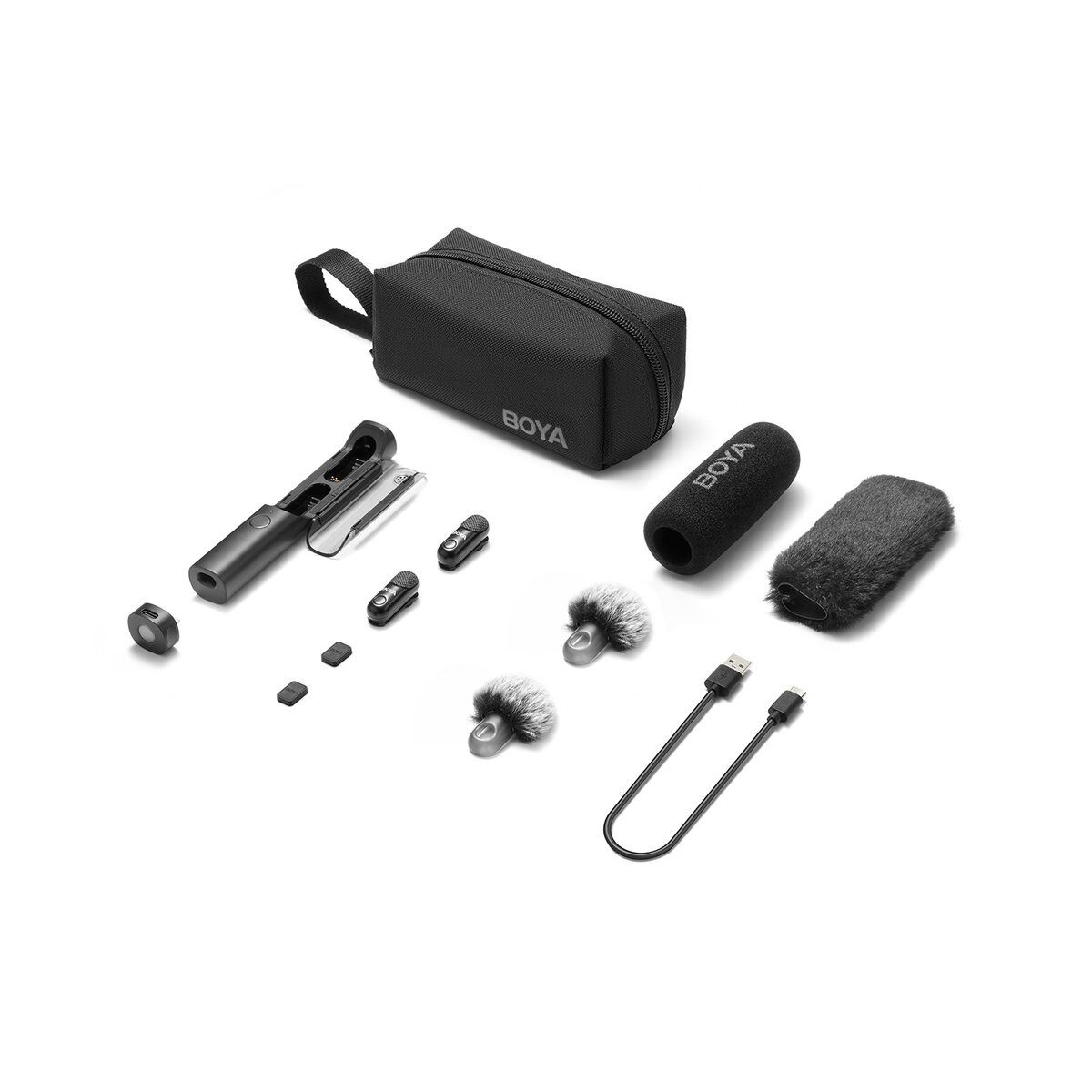 BOYA Mikrofon-Halterung Boya Magic-05 Funkmikrofon 2,4GHz USB-C Schwarz