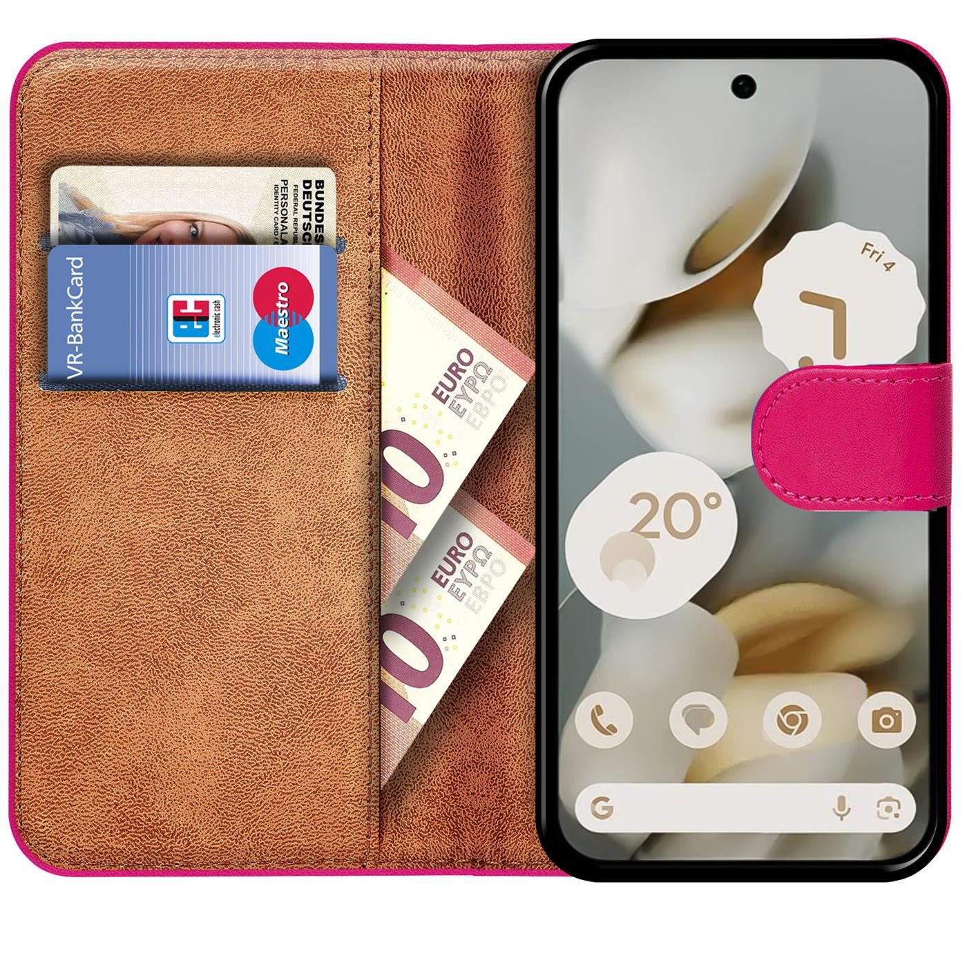 CoolGadget Handyhülle Wallet Klapp Tasche Book Case für Google Pixel 10 Pro XL, Hülle Klapphülle Flip Cover Etui Schutzhülle
