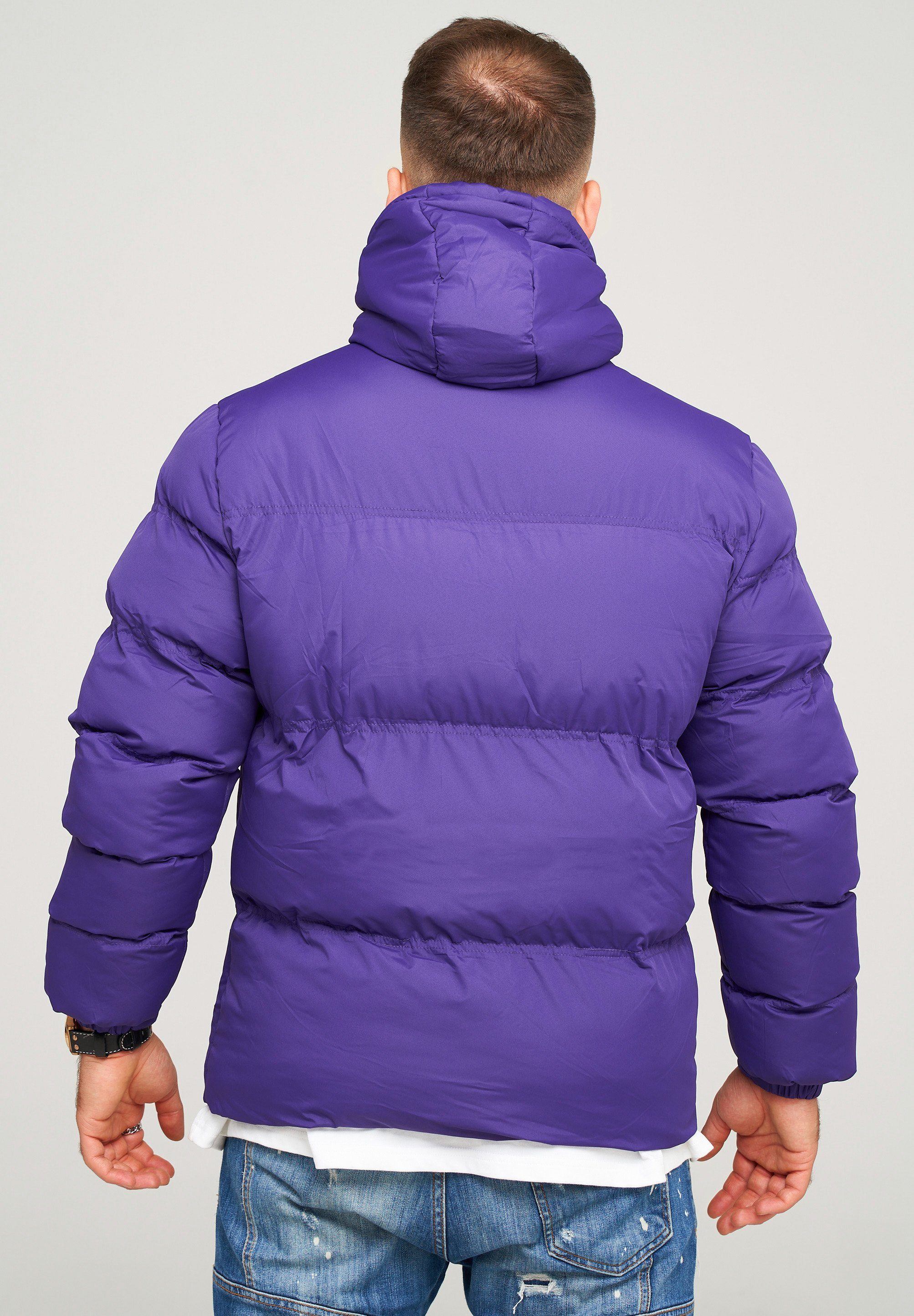 Steppjacke BHROLLIN mit Kapuze behype violett