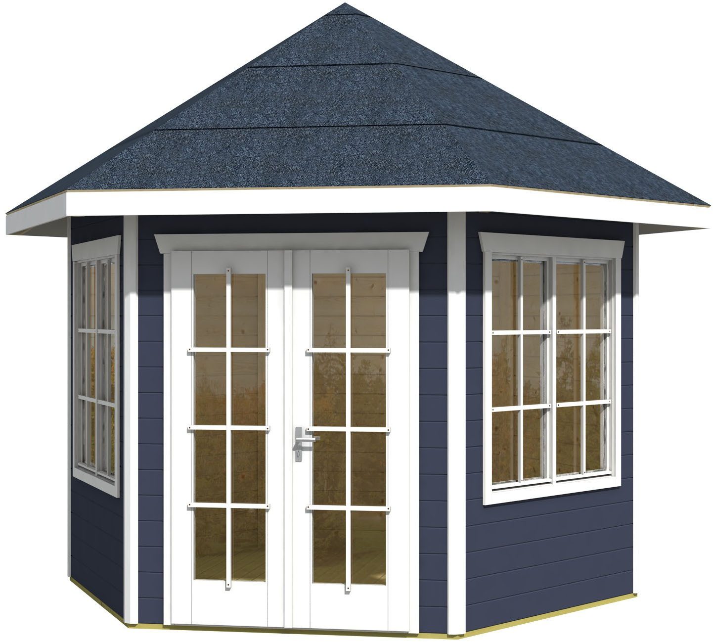 Skanholz Holzpavillon Almelo, 350 x 303cm
