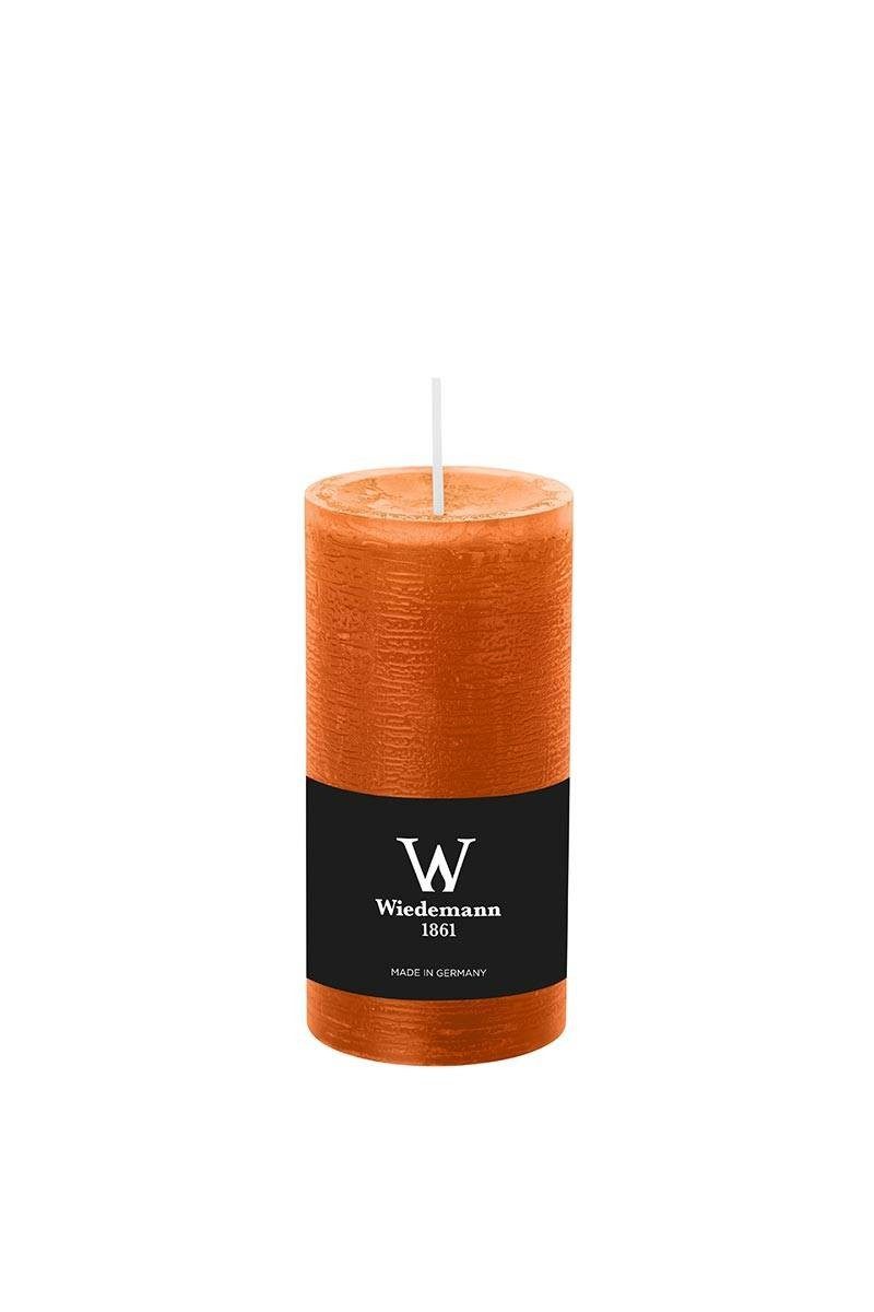 INNA-Glas Stumpenkerze Votivkerze Aurora, orange, 12cm, Ø 5,8cm, 42h - Made in Germany