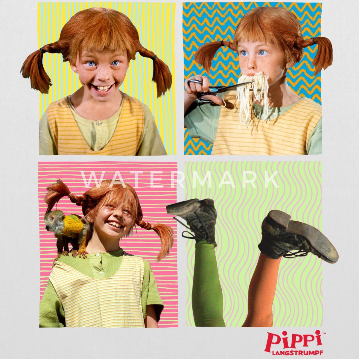 Spreadshirt Henkeltasche Pippi Langstrumpf Portraits Von günstig online kaufen
