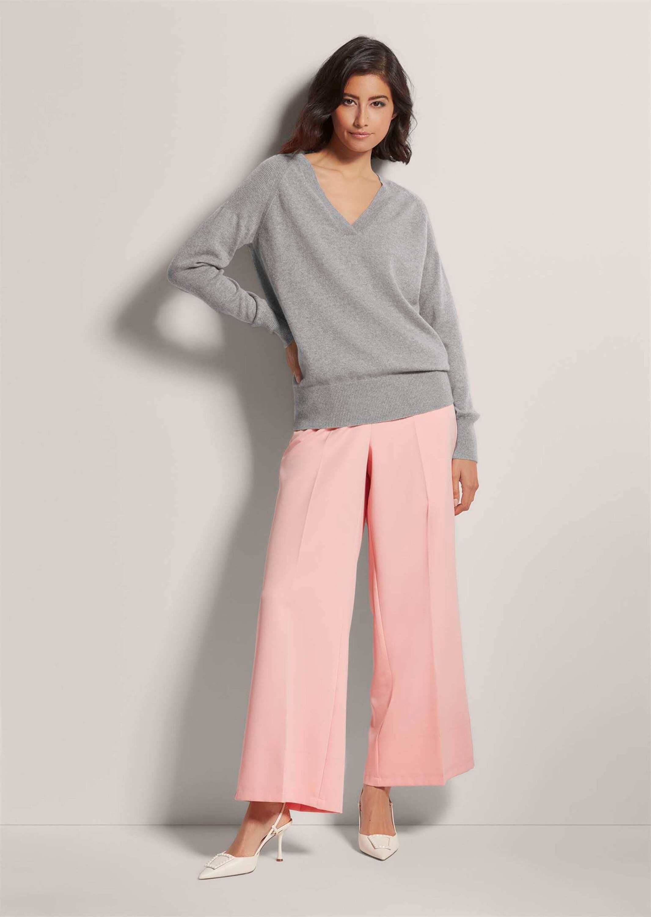 MADELEINE Strickpullover Kaschmirpullover mit V-Ausschnitt günstig online kaufen