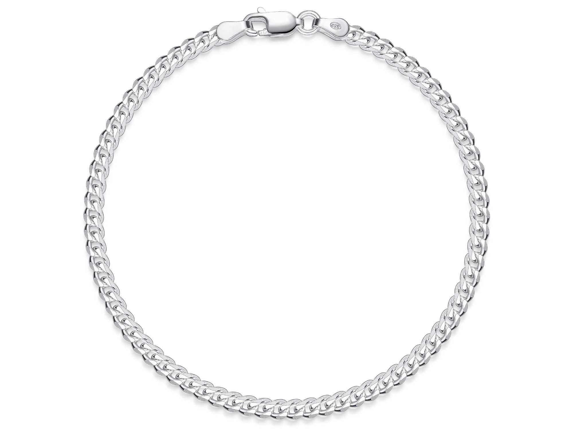 Silberkettenstore Silberarmband Panzerkette Armband 3,5mm - günstig online kaufen