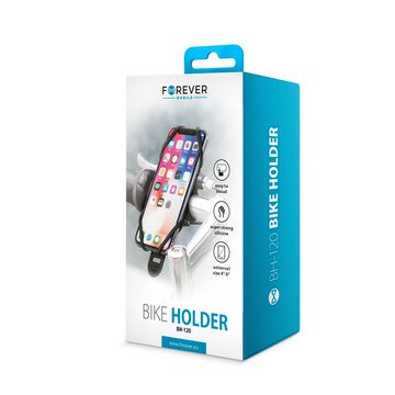 Forever Universal Fahrrad Handyhalterung für Handys bis 6" Schwarz/Grau Smartphone-Halterung