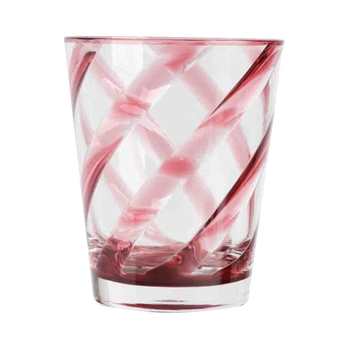 Kiom Becher Trinkglas Acryl 9x11 Spirale Cyclamen Transparent, Kunststoff | Becher