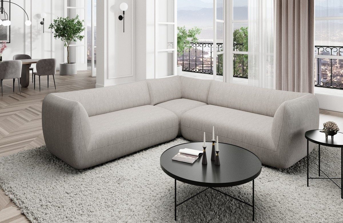 Sofa Dreams Ecksofa Polster Eckcouch Polstersofa Stoff Eck Couch Madrid L Form, Loungesofa