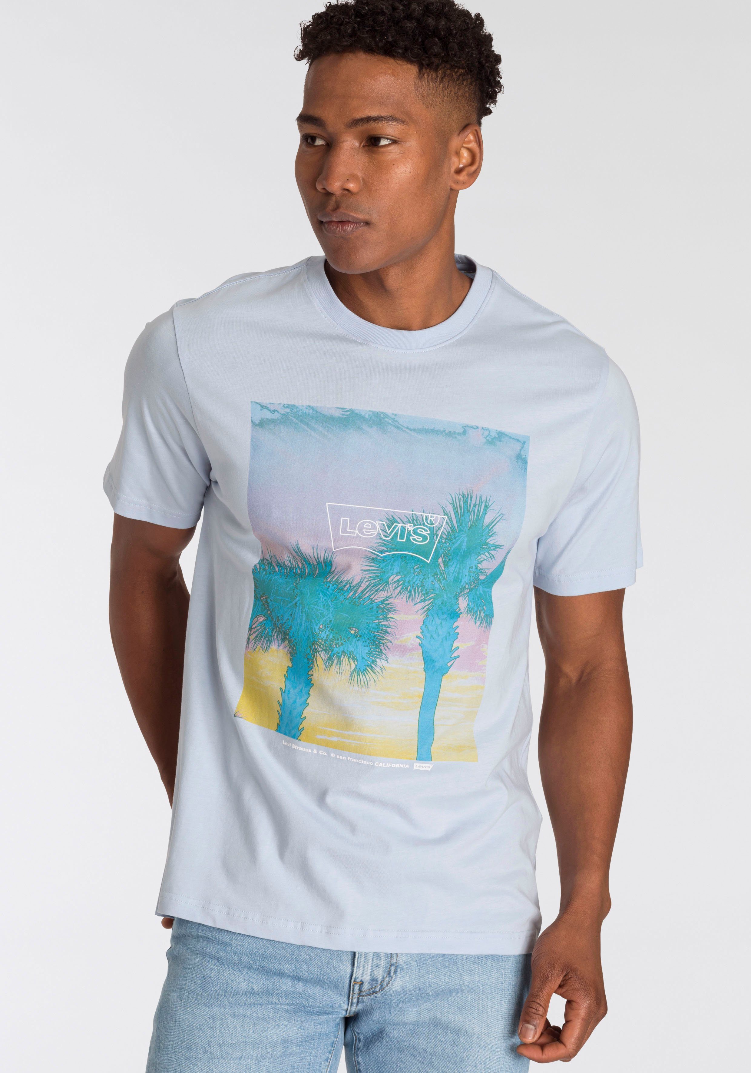 Levi's® T-Shirt SS RELAXED FIT TEE mit großem Frontprint grau