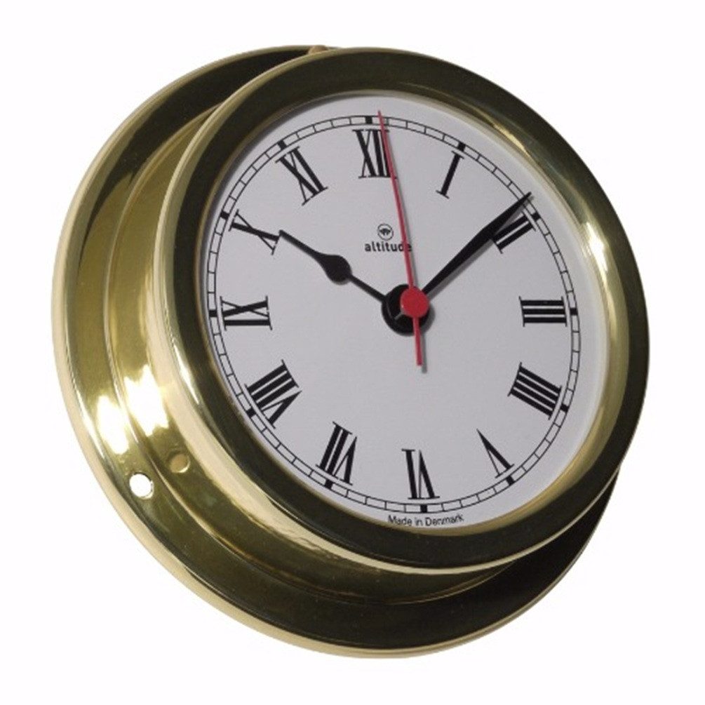 Delite Wanduhr Schiffsuhren Messing glänzend Altitude