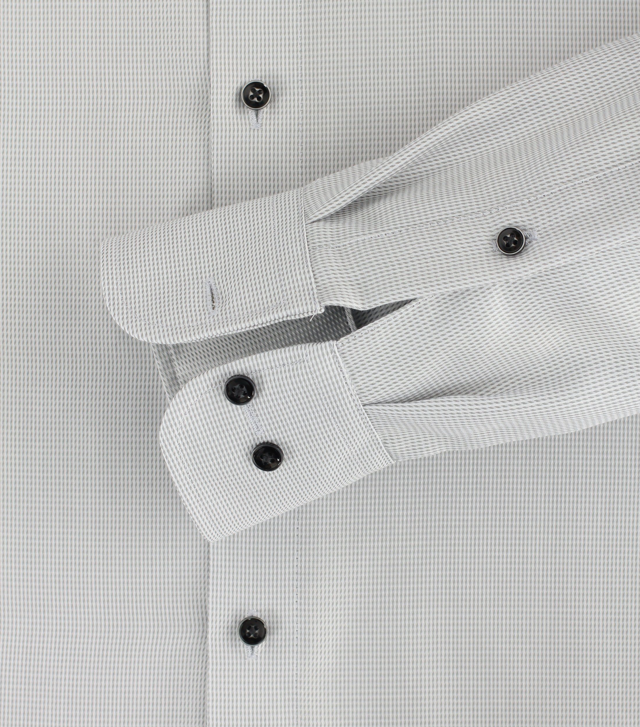 - CASAMODA - Einfarbig Comfort Businesshemd Fit - - Grau Langarm Businesshemd Silber (700)