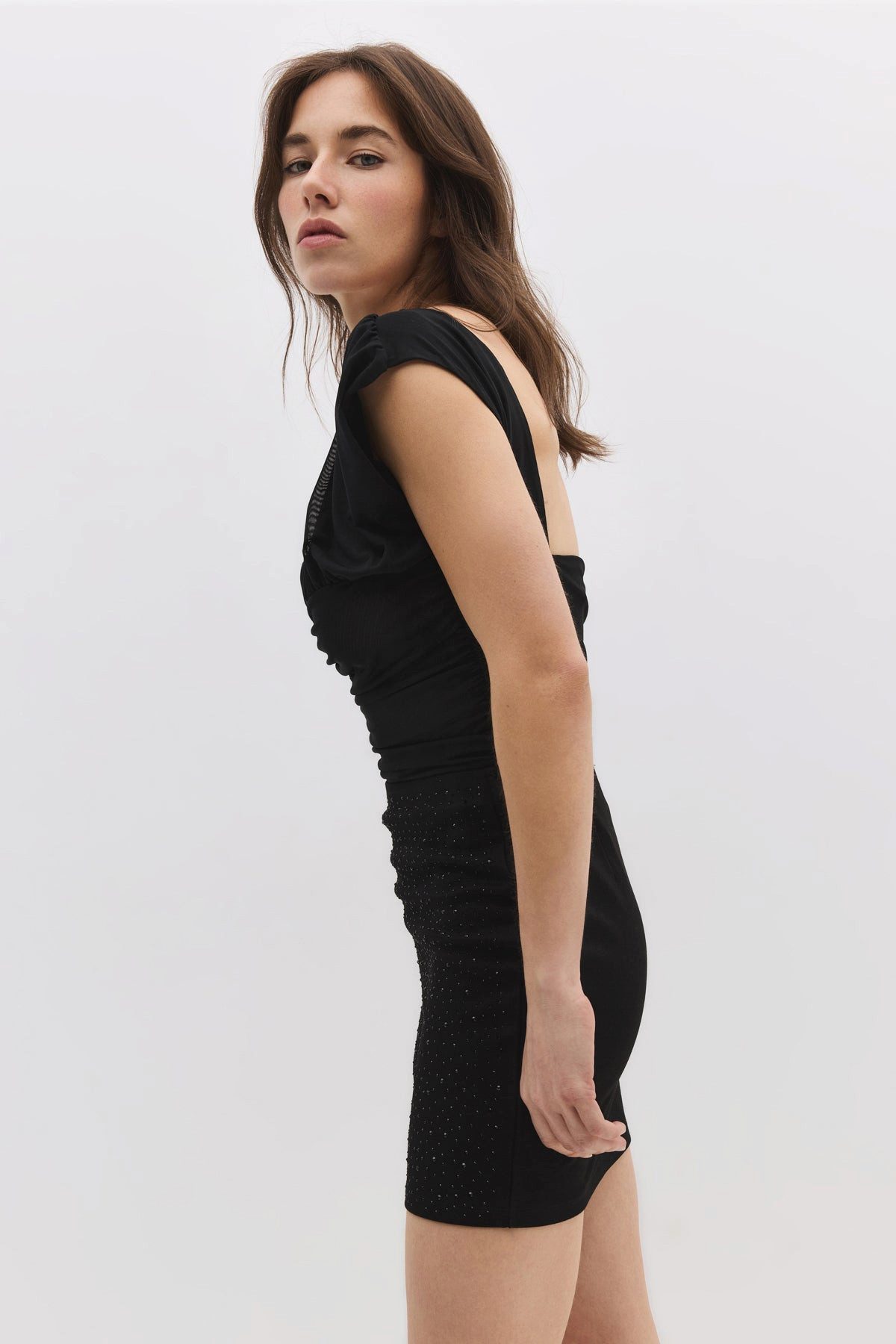 No Matter What Midirock Figurbetonter Stoned Shiny Minirock günstig online kaufen