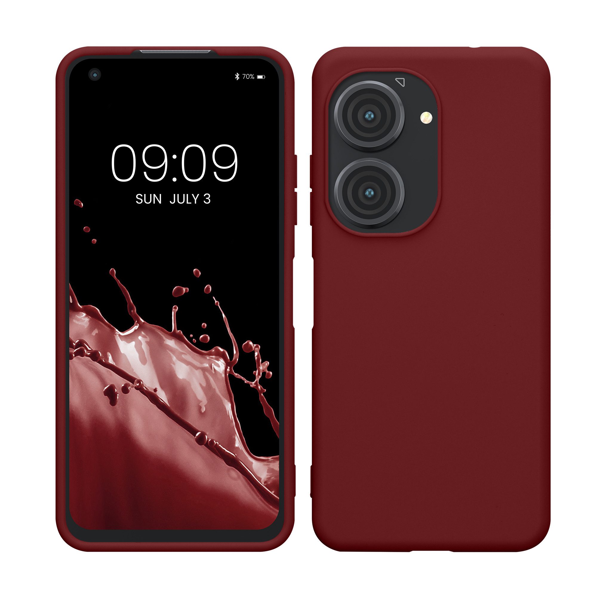 kwmobile Handyhülle Hülle für ASUS Zenfone 10 / Zenfone 9, Hülle Silikon - Soft Handyhülle - Handy Case Cover
