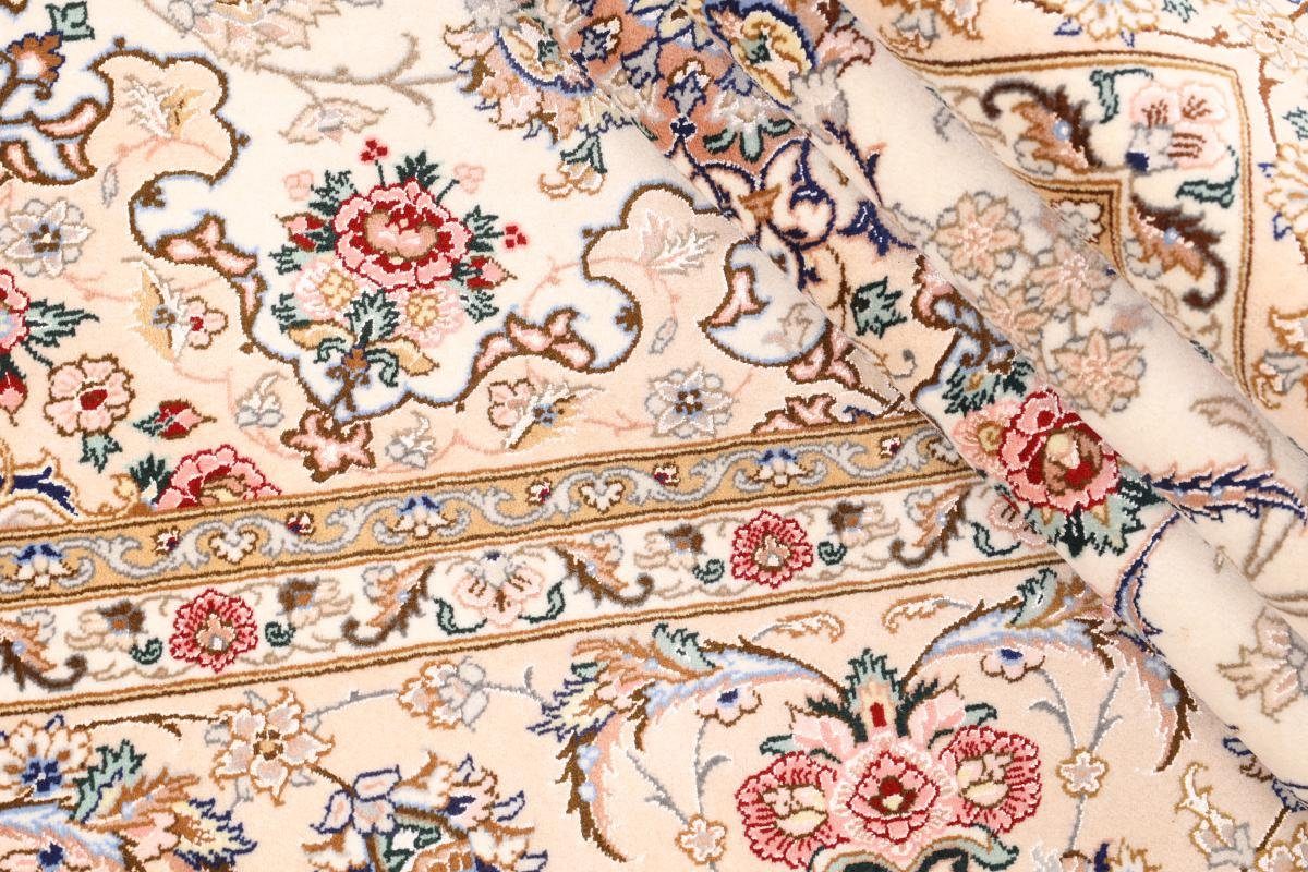 Orientteppich Isfahan Seidenkette 157x245 mm Höhe: Handgeknüpfter 6 Orientteppich, Nain rechteckig, Trading