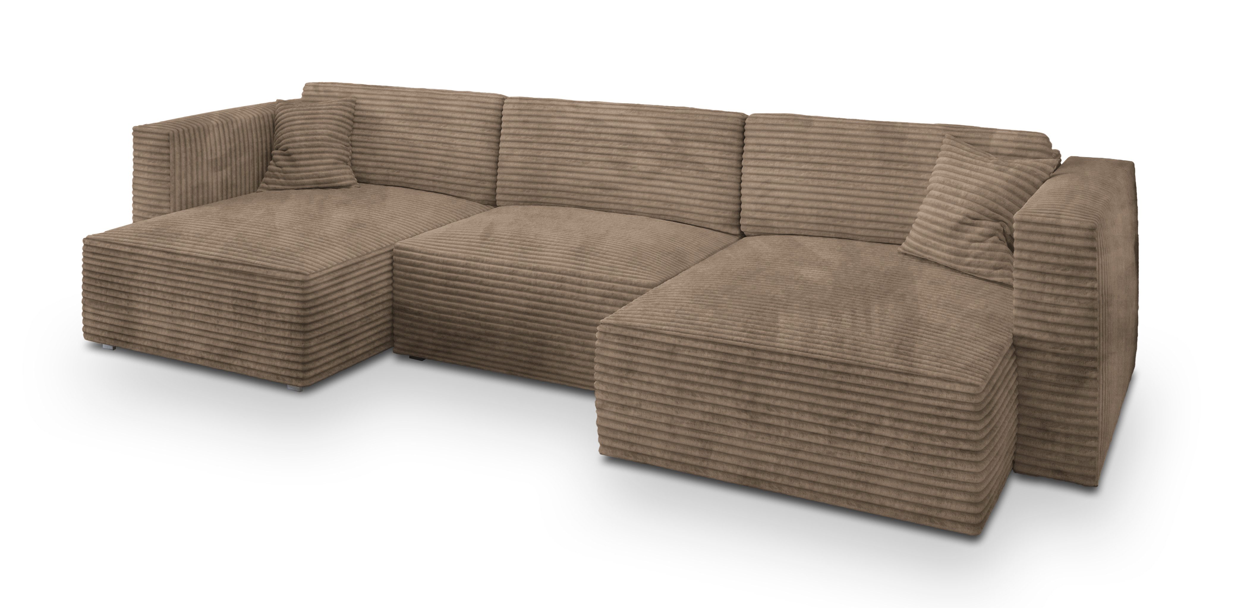 Masseno Ecksofa SARMO mit Schlaffunktion U-Form, günstig online kaufen