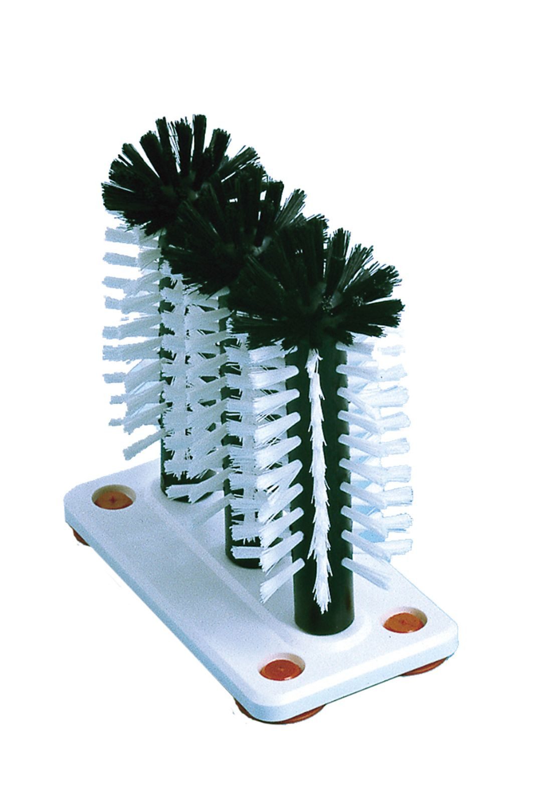 Gravidus Reinigungsbürste Gläserspüler 3 Bürsten Spülbürsten mit Saugplatte Gläserbürste spülen