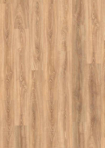 EGGER Designboden »GreenTec EHD001 Eiche sägerau braun«, Bodenbelag in Holzoptik, Vinyl Alternative: Robust & strapazierfähig, Packung, 7,5mm, 1,995m² - nachhaltiger Fußboden - braun