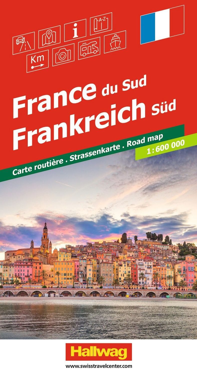 Hallwag Strassenkarte Frankreich Süd 1:600.000 / diverse