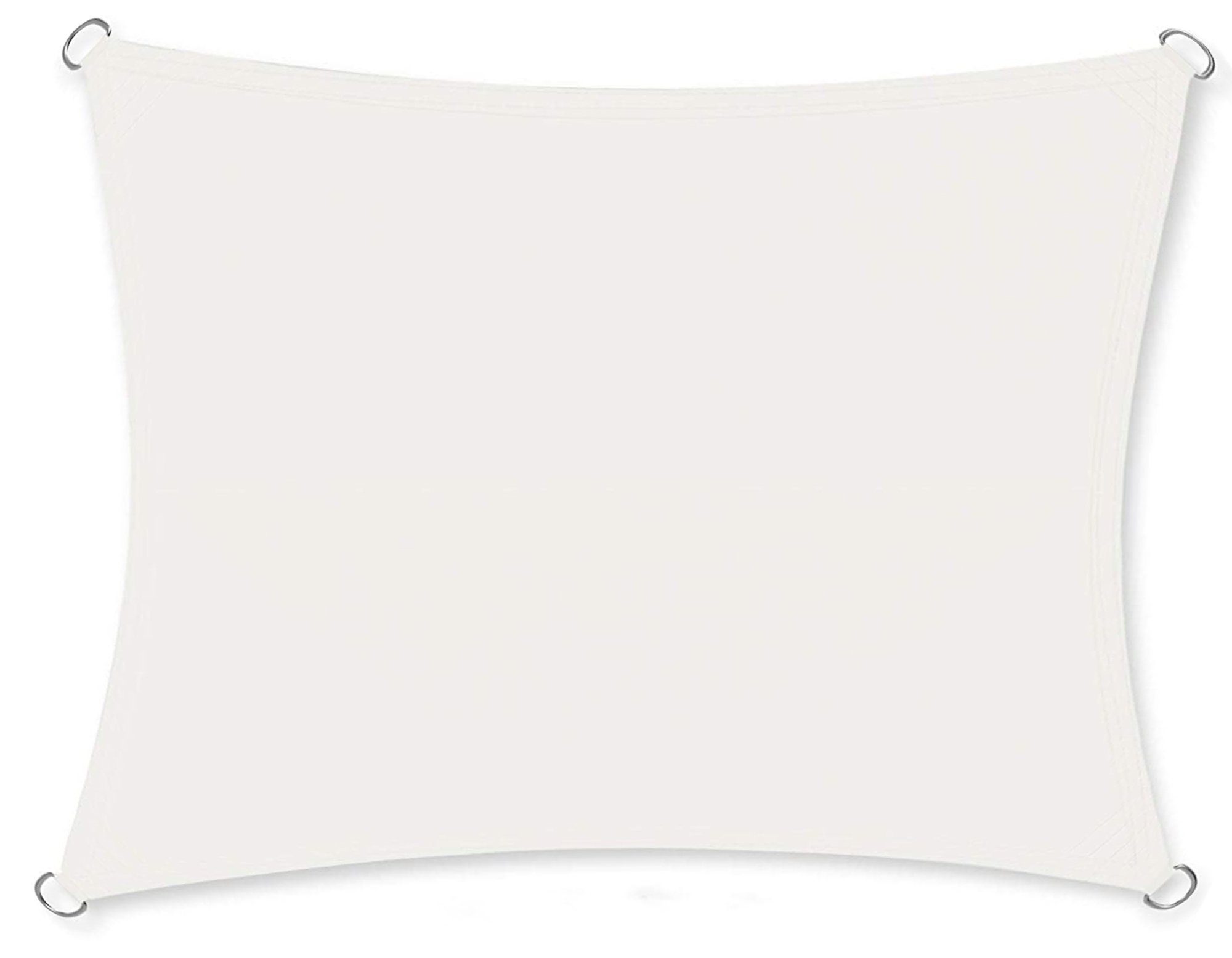 osoltus Seilspannsonnensegel Sonnensegel 3x2m weiß rechteckig Capri wasserabweisend