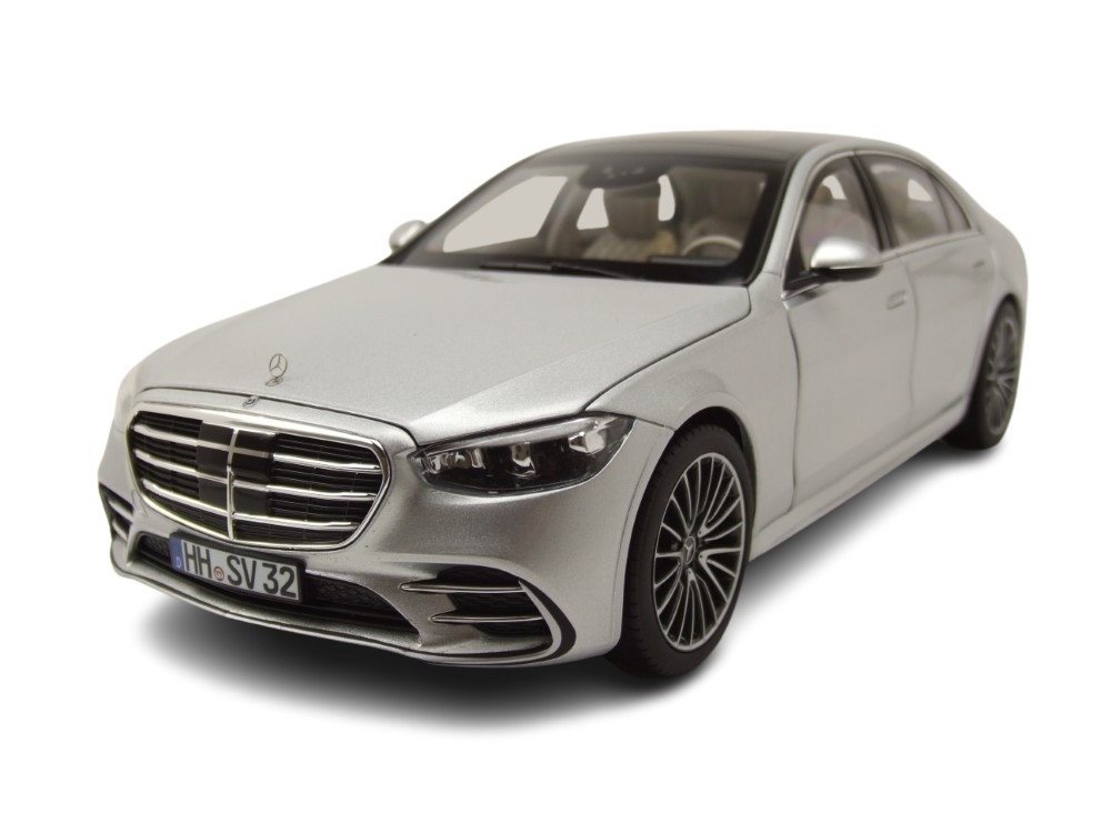 Norev Modellauto Mercedes S-Klasse AMG 2021 silber, Maßstab 1:18