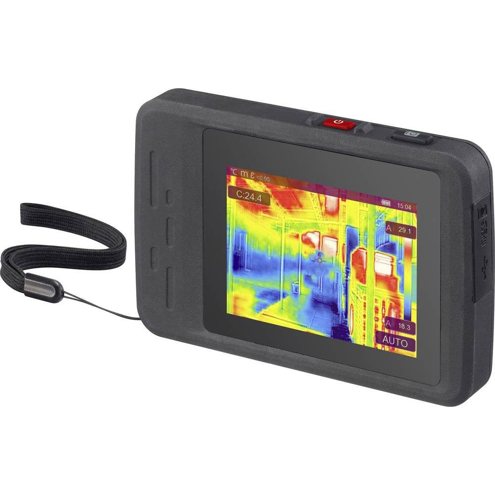 VOLTCRAFT Wärmebildkamera WBP-180 Wärmebildkamera -20 bis 550 °C 256 x 192 Pixel 25 Hz, integrierte Digitalkamera, WiFi, Integrierte LED-Lampe, micro SD