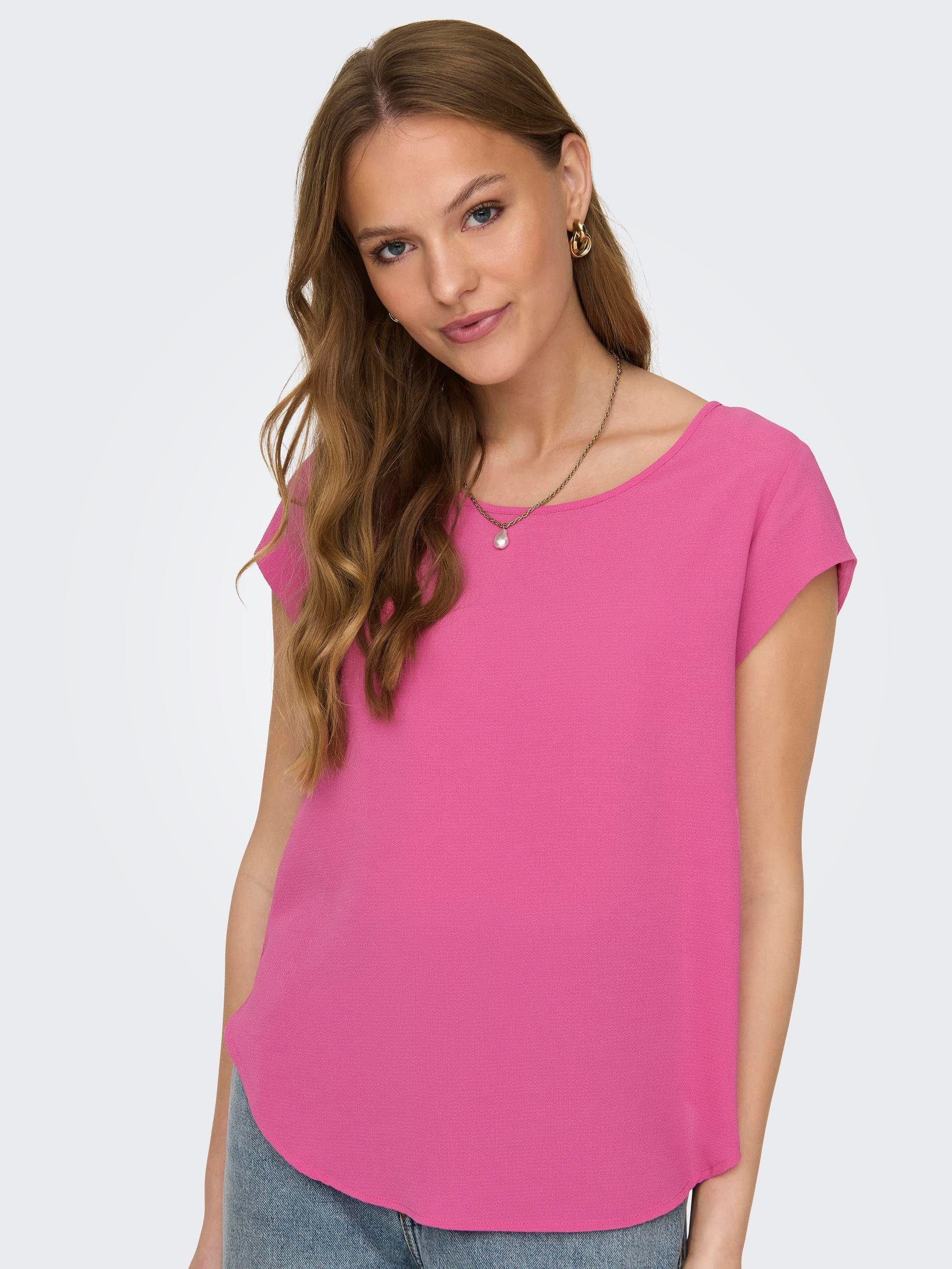 ONLY Kurzarmbluse ONLVIC S/S SOLID TOP günstig online kaufen