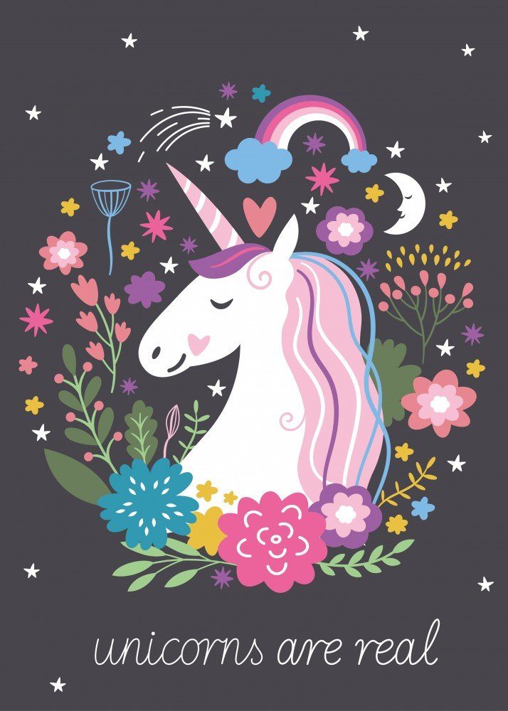 Kinderdecke Einhorn Unicorn Fleecedecke Warm Kuscheldecke günstig online kaufen