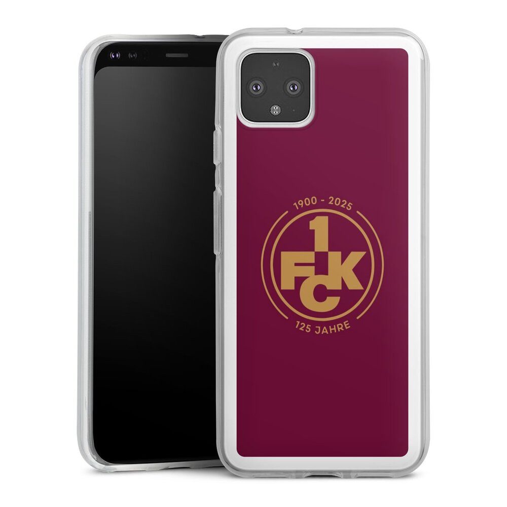 DeinDesign Handyhülle 1. FC Kaiserslautern 1. FCK 125 Jahre 1. FCK 125. Jubiläum, Google Pixel 4 Silikon Hülle Bumper Case Handy Schutzhülle