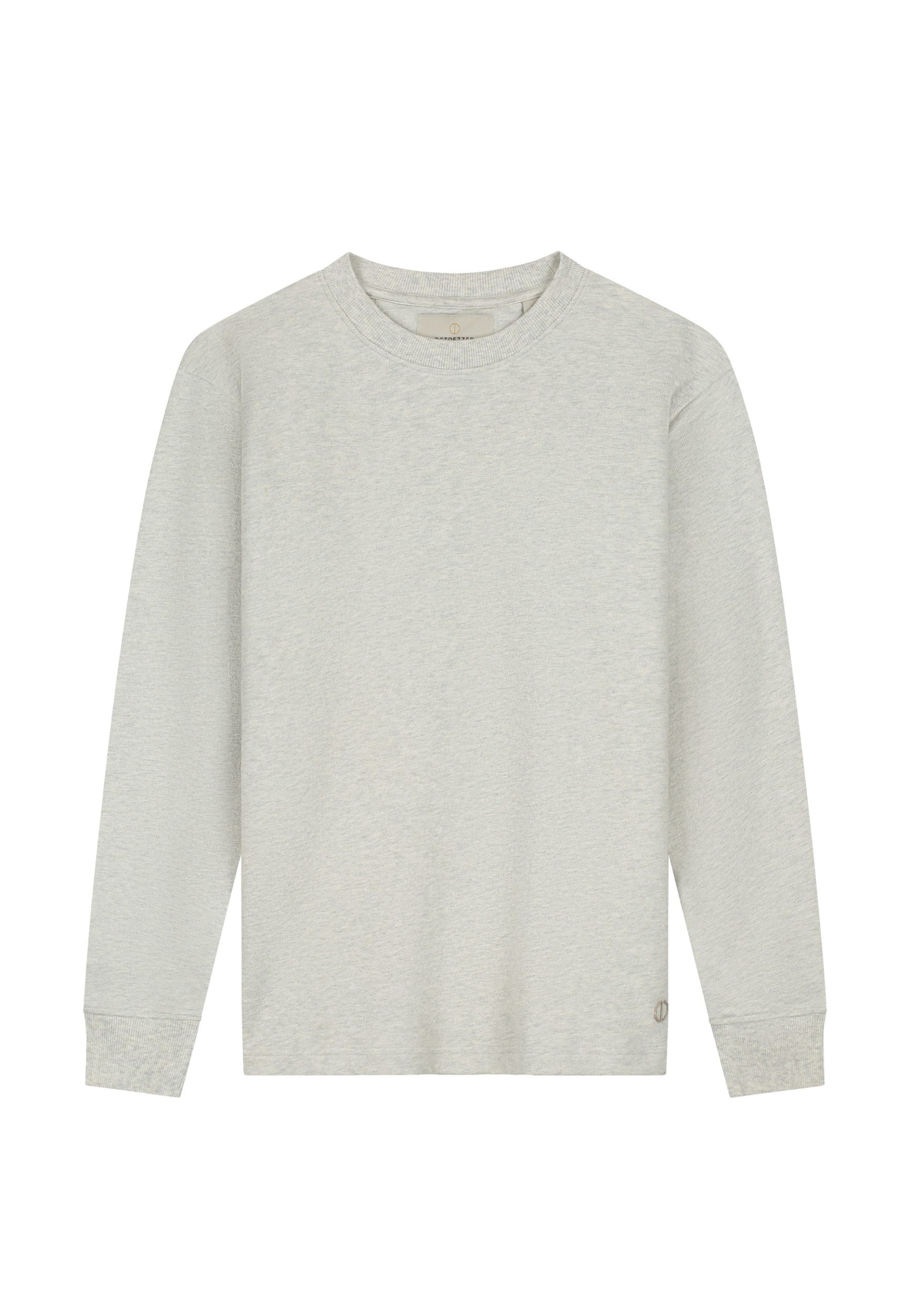 Dstrezzed Strickpullover - Dstrezzed Lasse Crewneck aus Baumwolle - Herren Sweatshirt Baumwoll-Crewneck mit Rundhalsausschnitt und Logo-Patch