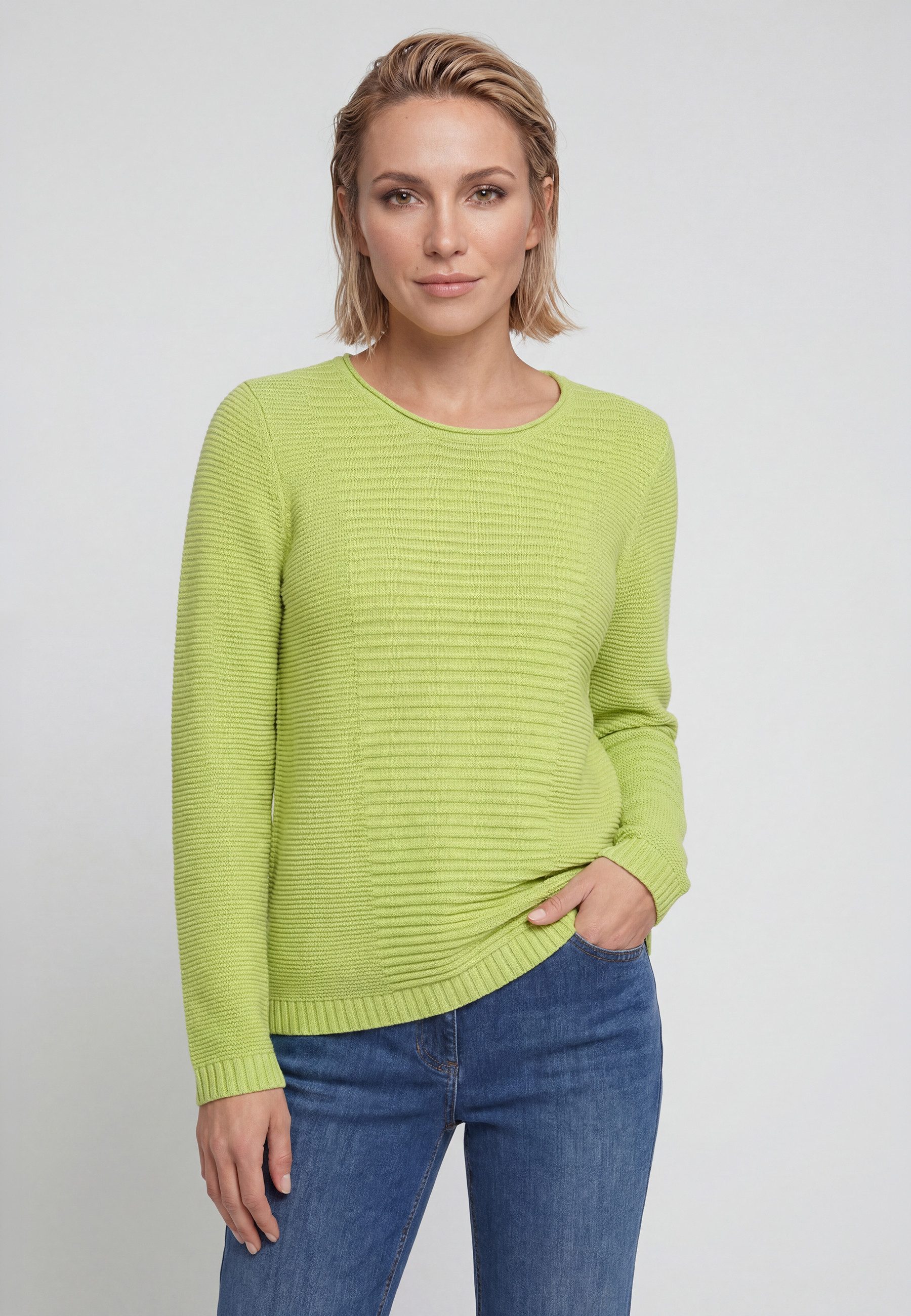 Olsen Strickpullover mit Rundhalsausschnitt