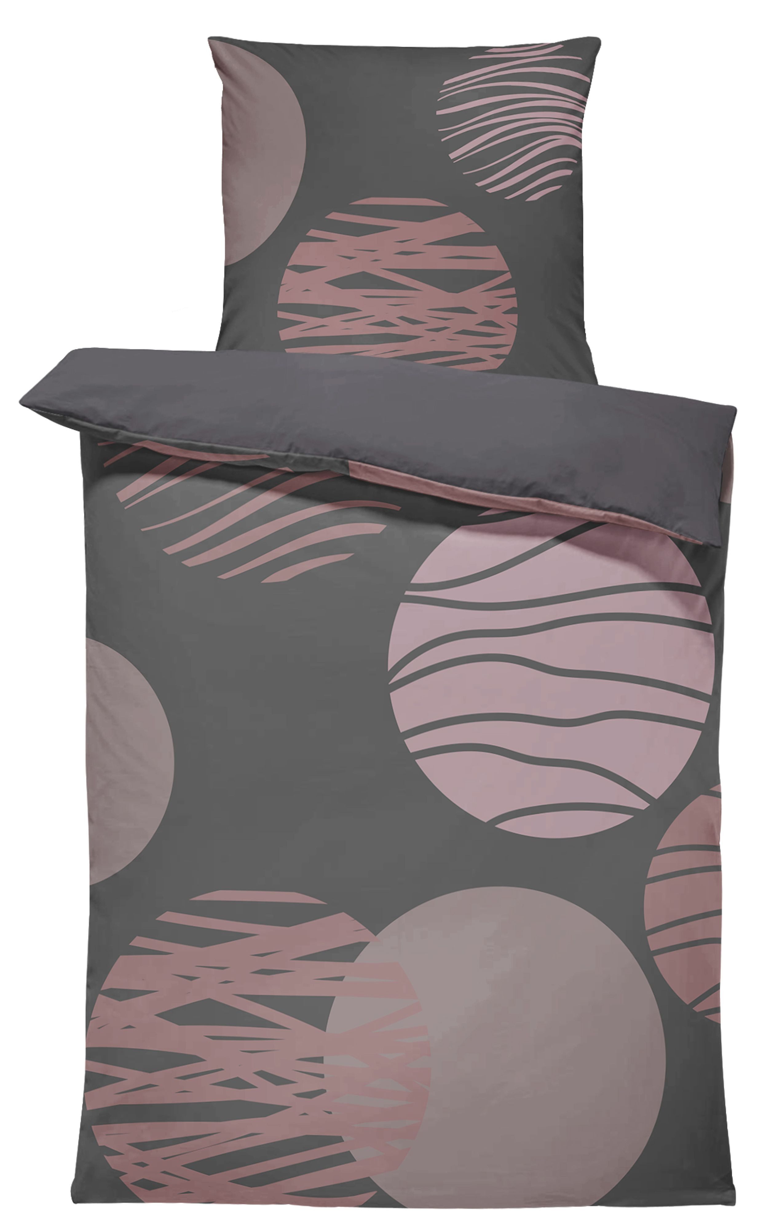 One Home Bettwäsche Anna, Mikrofaser, 4 teilig, Modern, Elegant und Kreise günstig online kaufen
