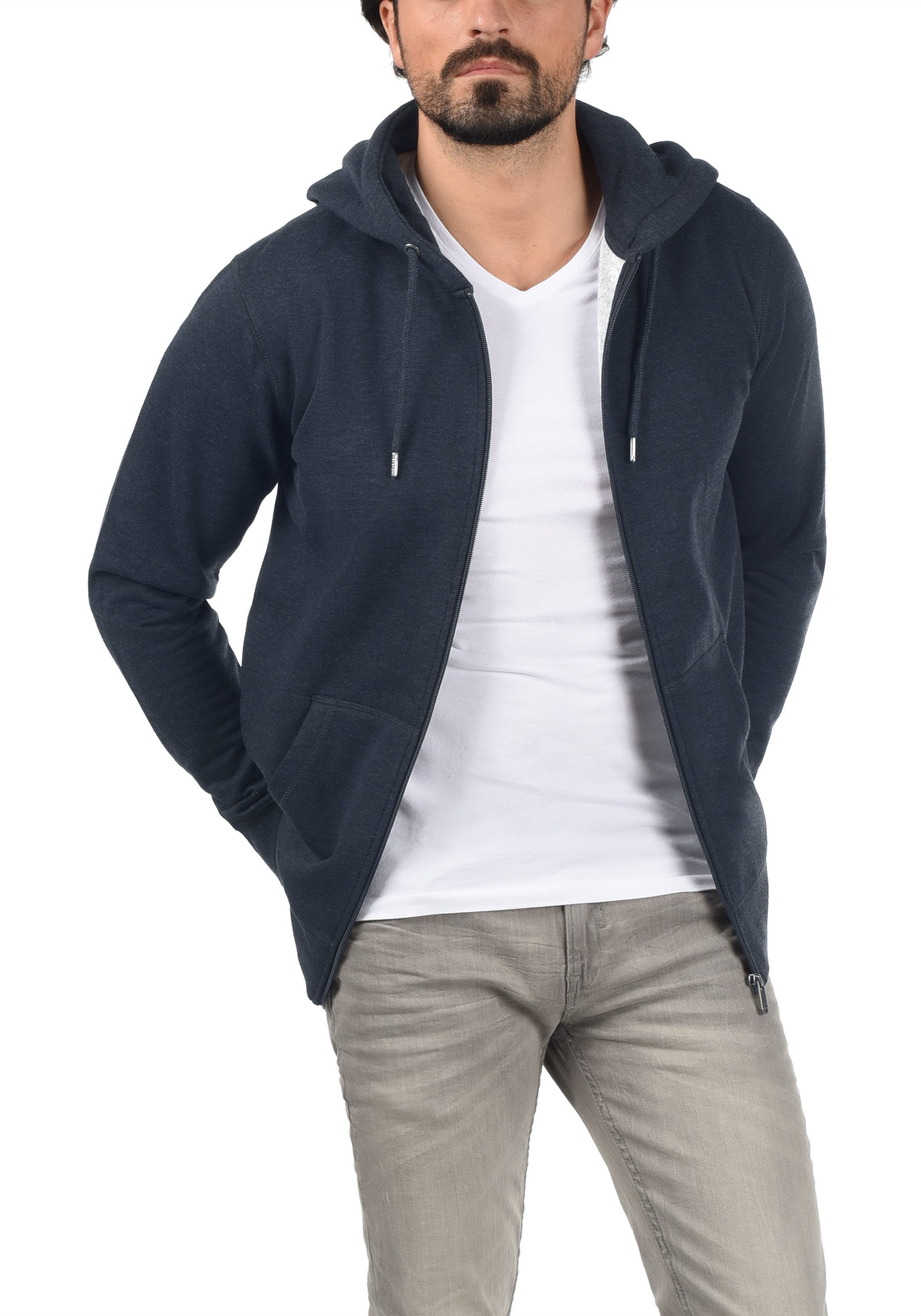 !Solid Kapuzensweatjacke SDBerti Zip-Hood Sweatshirtjacke mit weicher Fleece-Innenseite