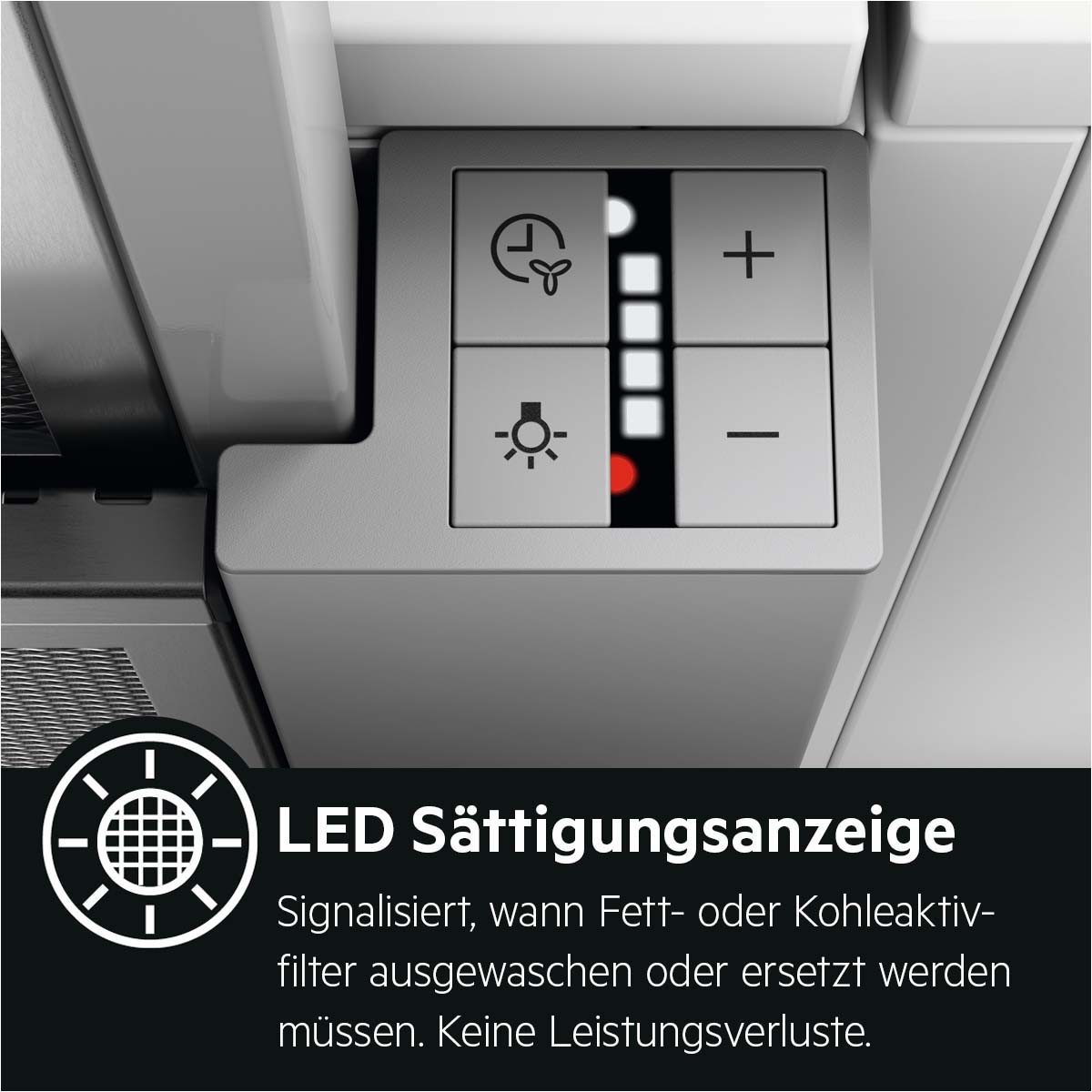 AEG Flachschirmhaube DPS5650AM 942022603 mit Abluft- und Umluftbetrieb, mit LED-Leuchtstreifen – Bild 5 von 5