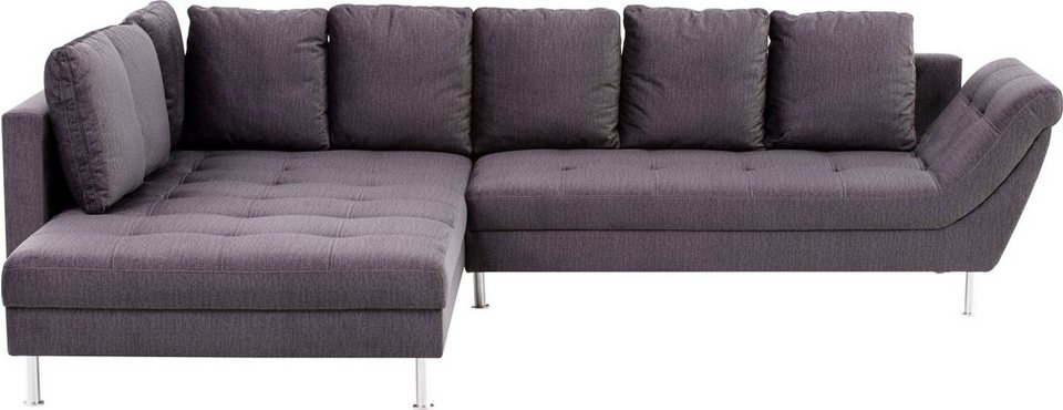 exxpo - sofa fashion Ecksofa, In hochwertiger Verarbeitung, inklusive  Rückenkissen