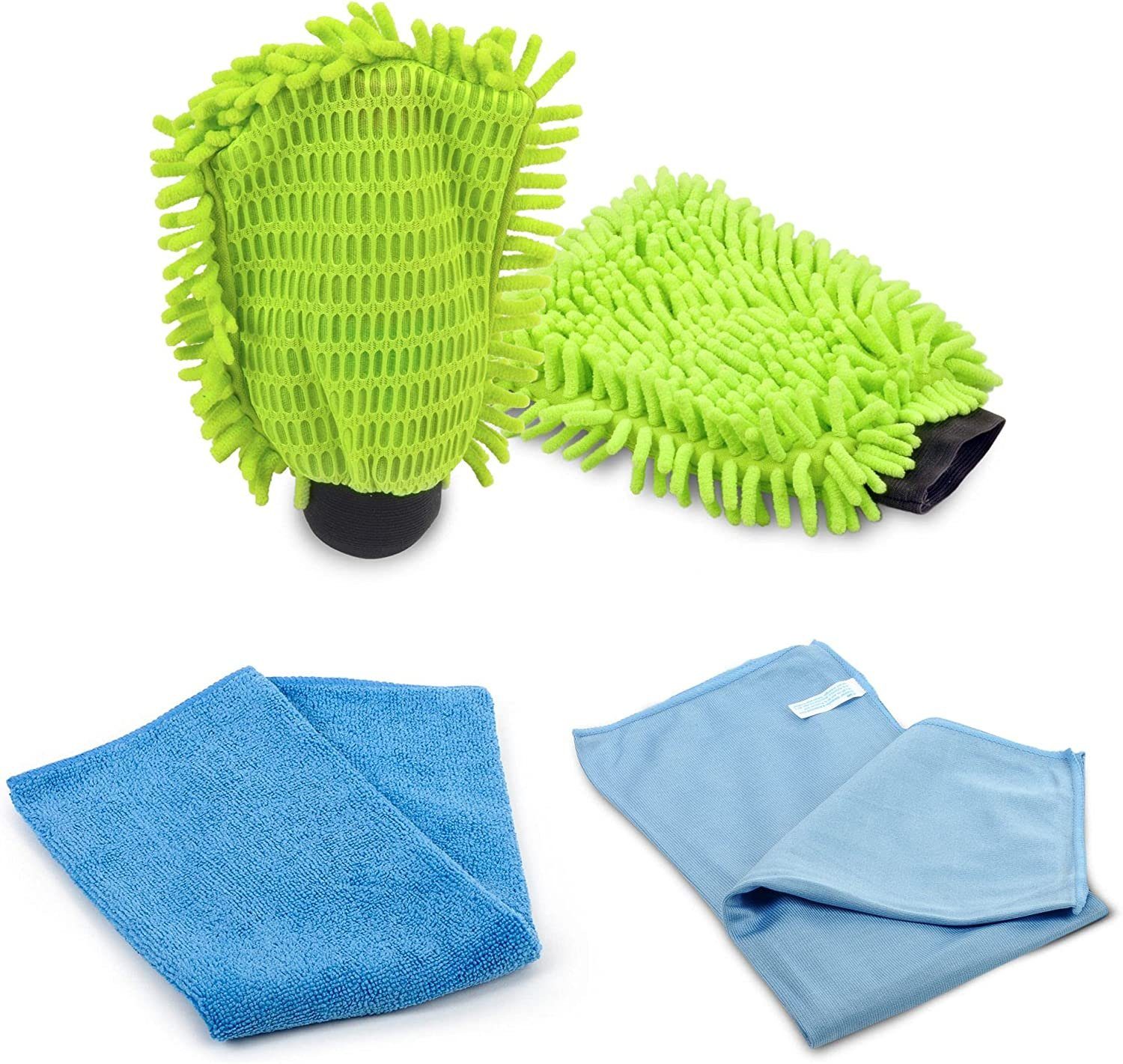 Geschirrtuch Polier SET Mikrofasertücher, Geeignet für Auto, Motorrad, Boot etc.