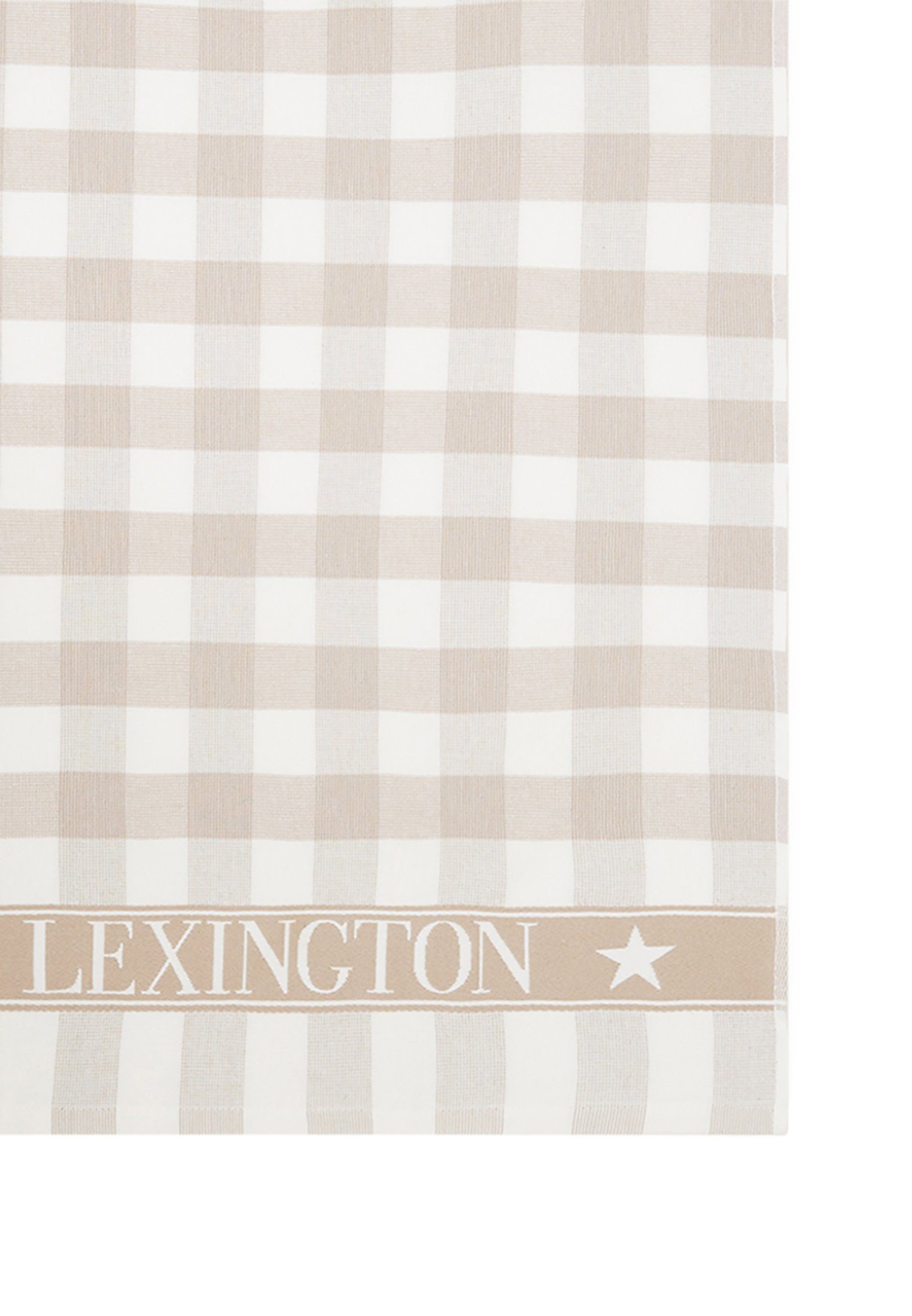 Icons Checked Lexington beige/white Terry Handtuch Cotton