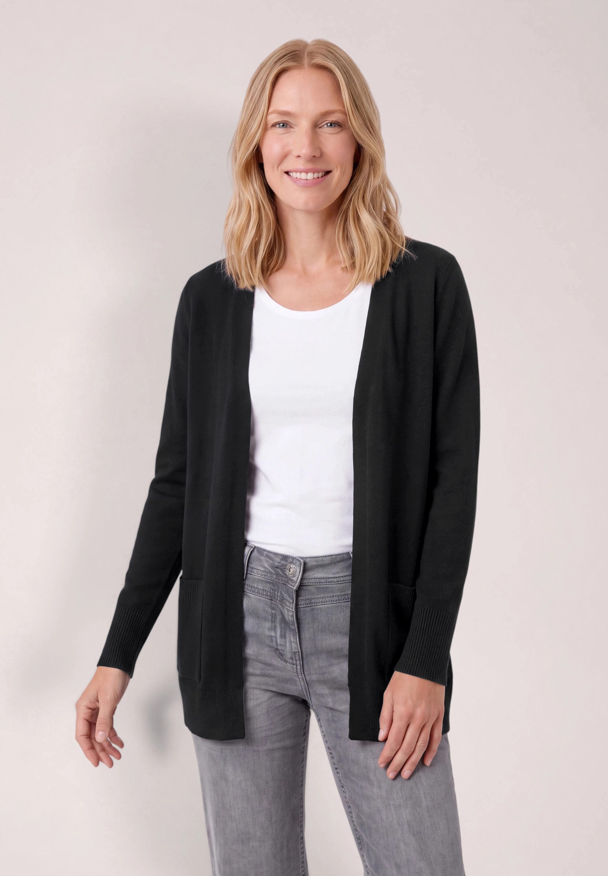 CECIL Cardigan aus softem Materialmix